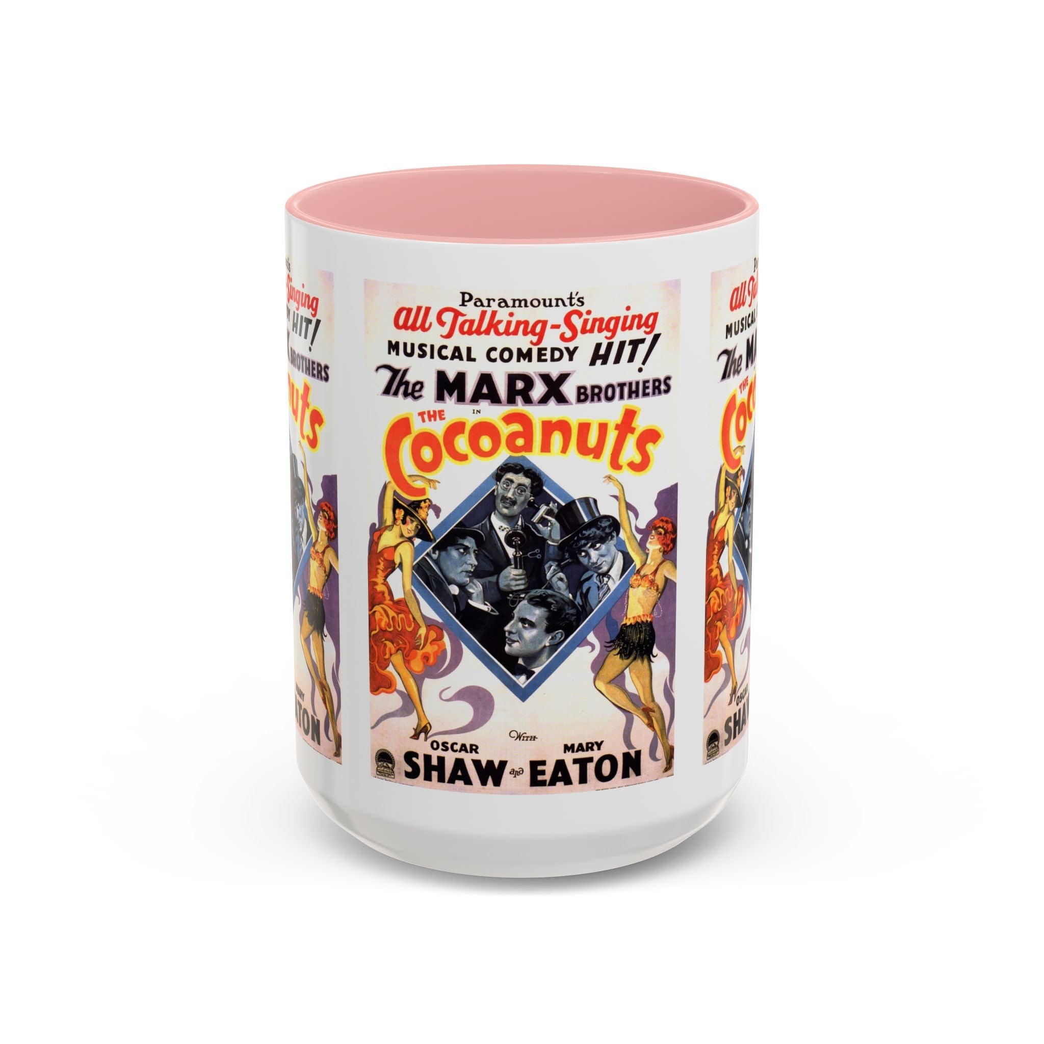 Cult Classic Movie Poster Art Accent Coffee Mug (11, 15oz) - Cocoanuts | Marx Brothers 1929 - POPvault