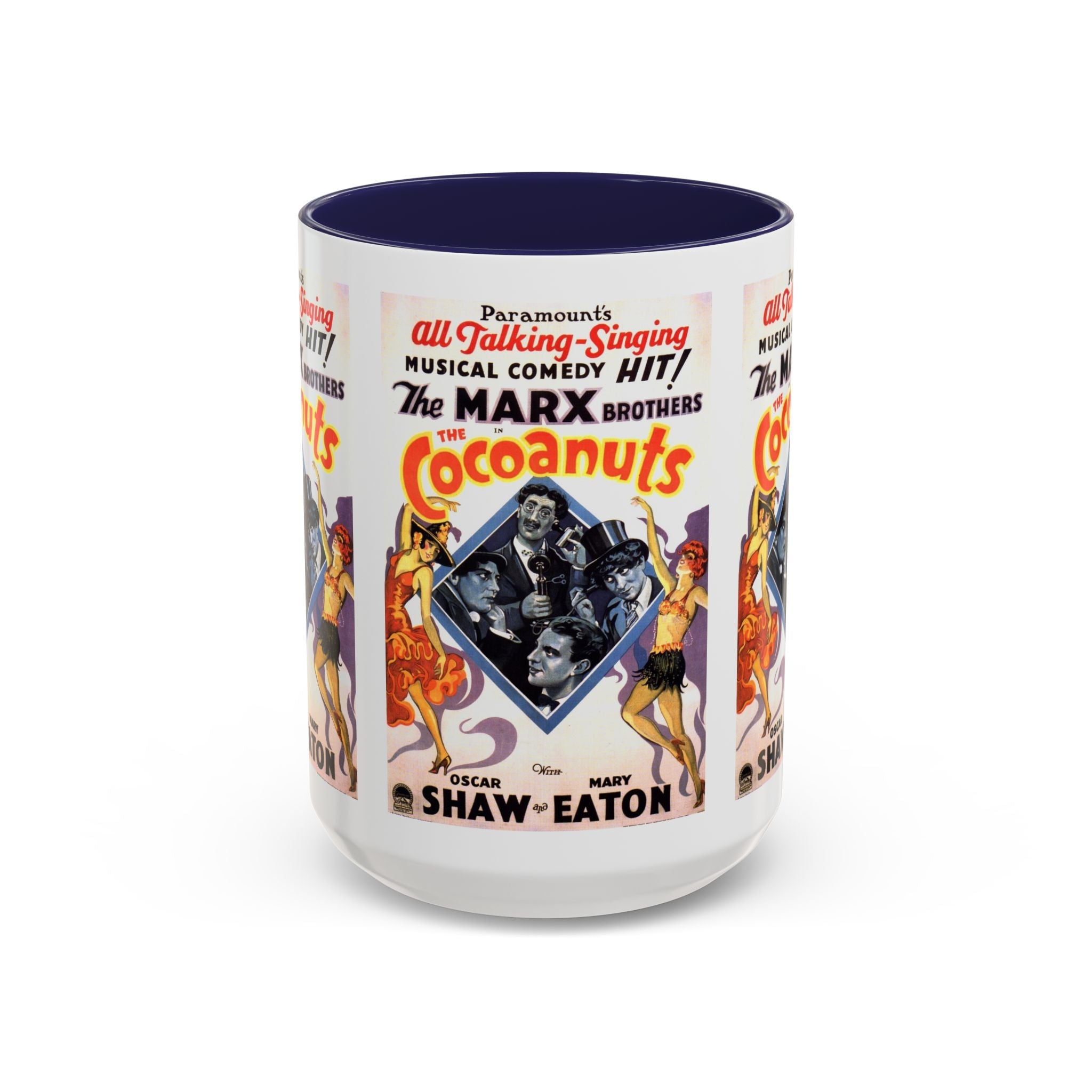 Cult Classic Movie Poster Art Accent Coffee Mug (11, 15oz) - Cocoanuts | Marx Brothers 1929 - POPvault