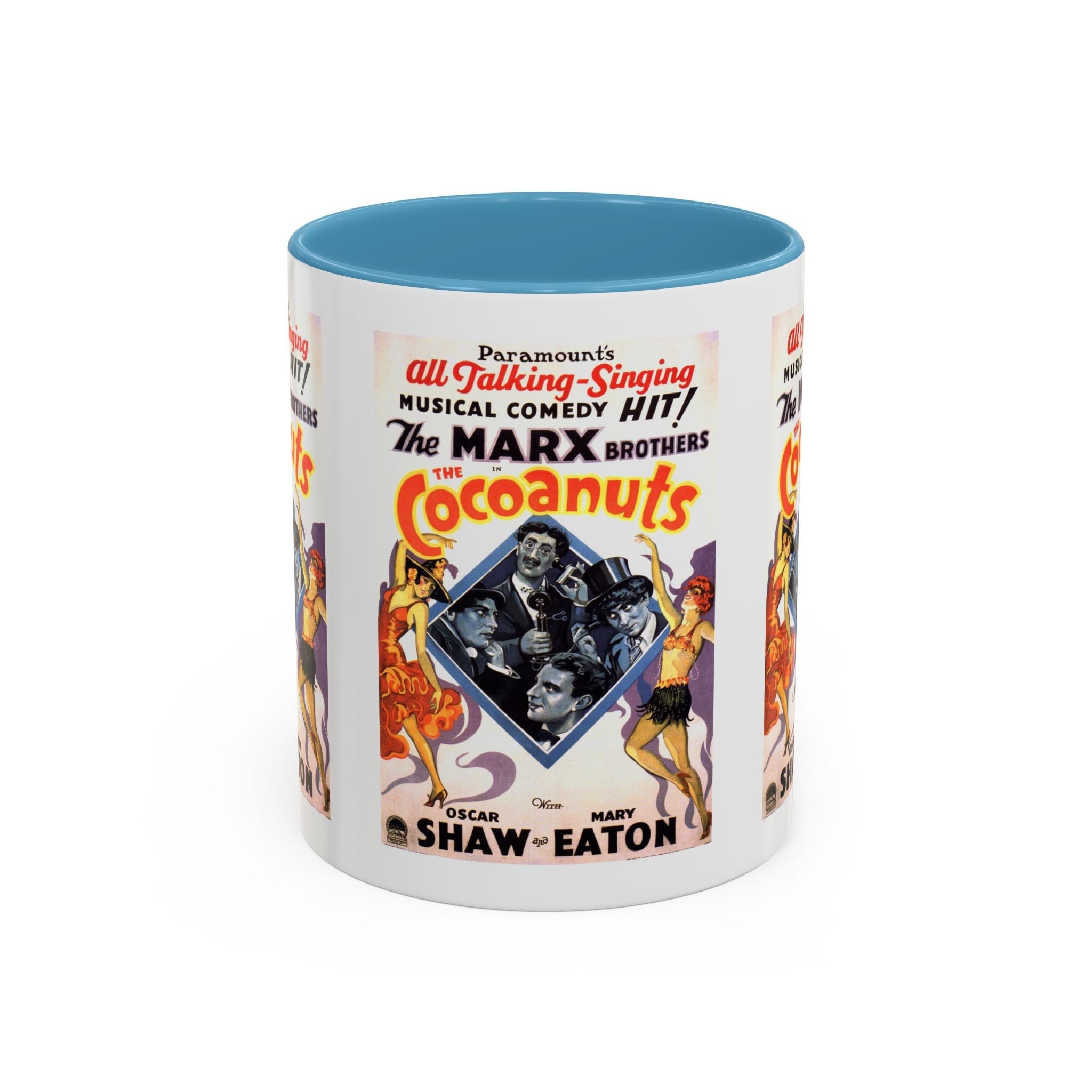 Cult Classic Movie Poster Art Accent Coffee Mug (11, 15oz) - Cocoanuts | Marx Brothers 1929 - POPvault
