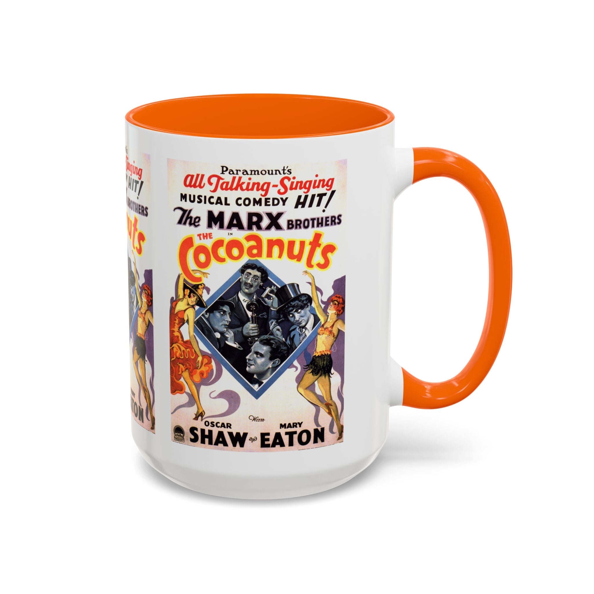 Cult Classic Movie Poster Art Accent Coffee Mug (11, 15oz) - Cocoanuts | Marx Brothers 1929 - POPvault