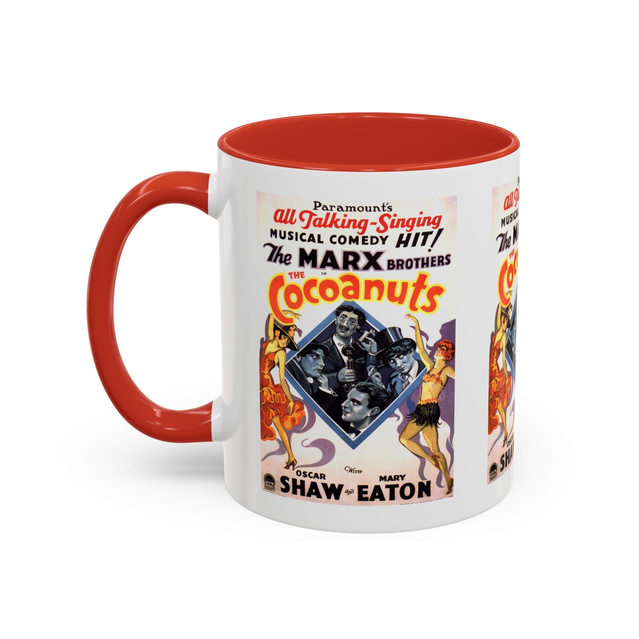 Cult Classic Movie Poster Art Accent Coffee Mug (11, 15oz) - Cocoanuts | Marx Brothers 1929 - POPvault