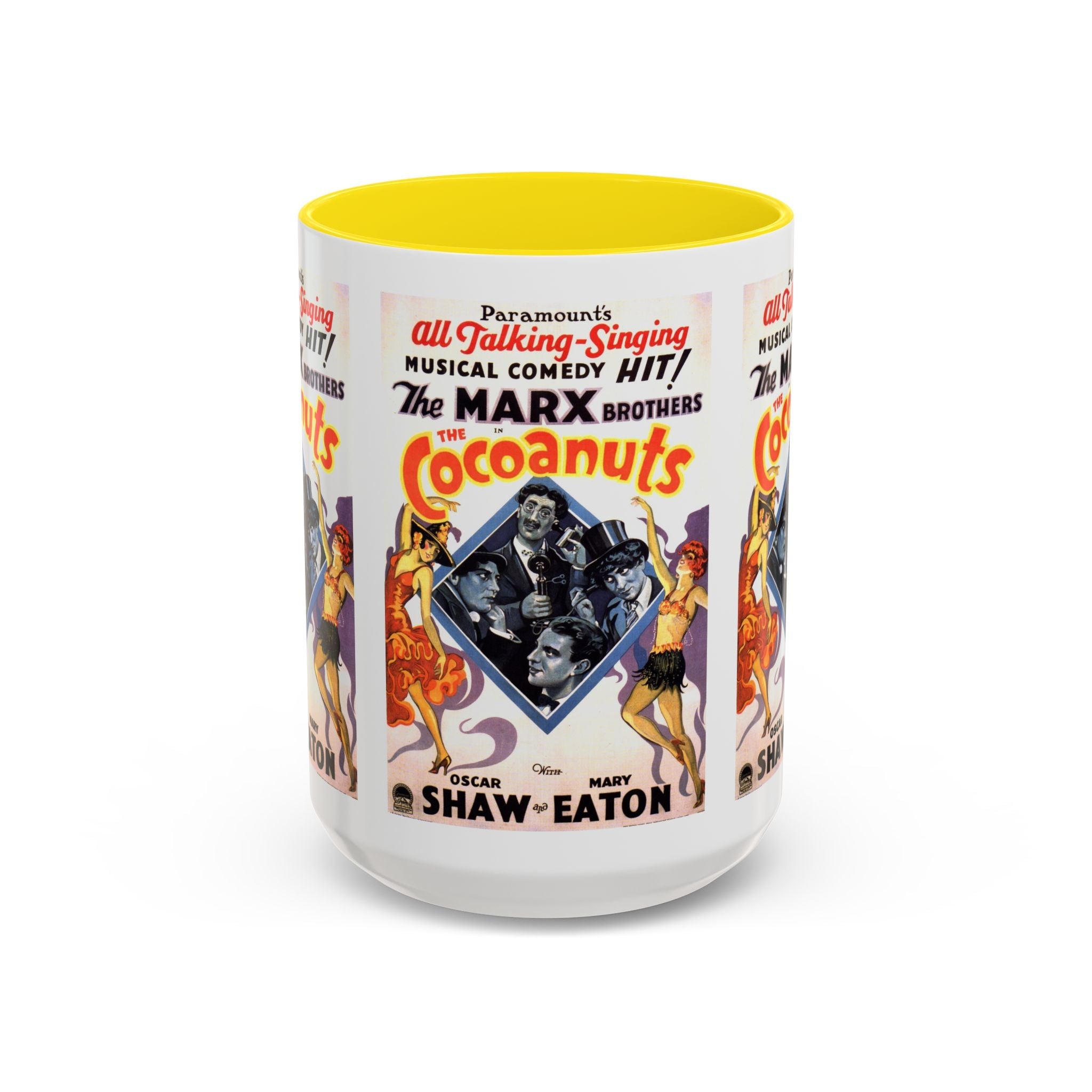 Cult Classic Movie Poster Art Accent Coffee Mug (11, 15oz) - Cocoanuts | Marx Brothers 1929 - POPvault
