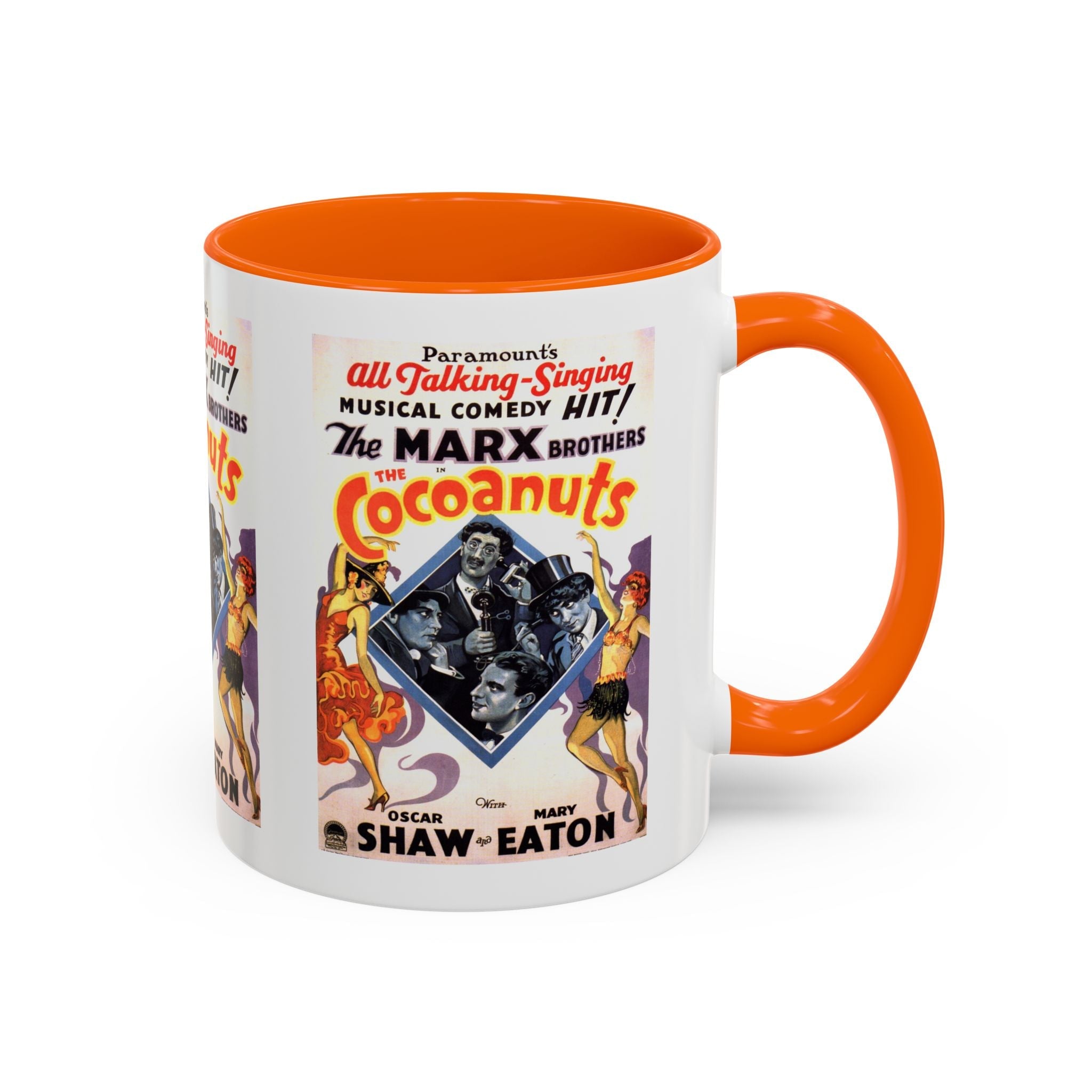 Cult Classic Movie Poster Art Accent Coffee Mug (11, 15oz) - Cocoanuts | Marx Brothers 1929 - POPvault