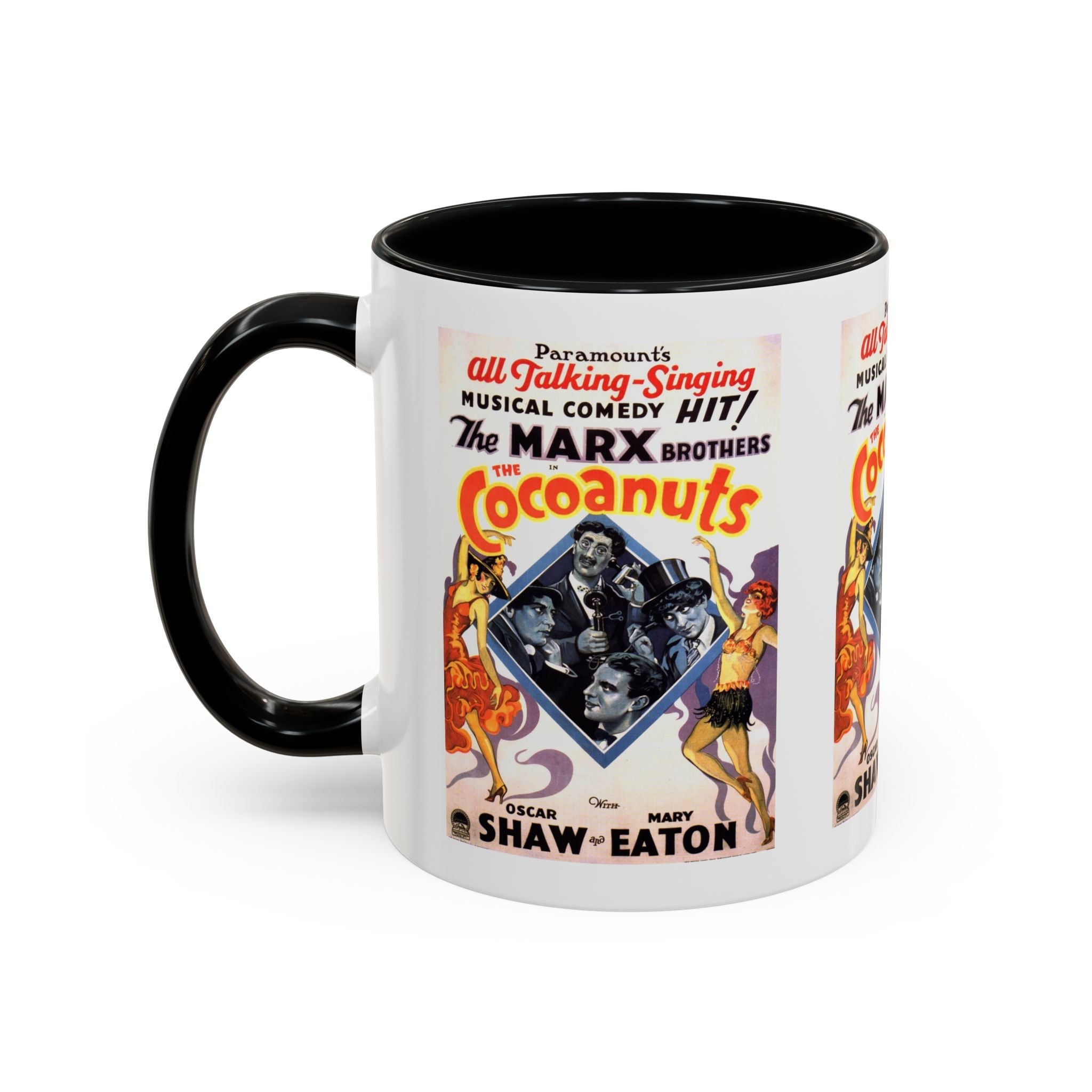 Cult Classic Movie Poster Art Accent Coffee Mug (11, 15oz) - Cocoanuts | Marx Brothers 1929 - POPvault