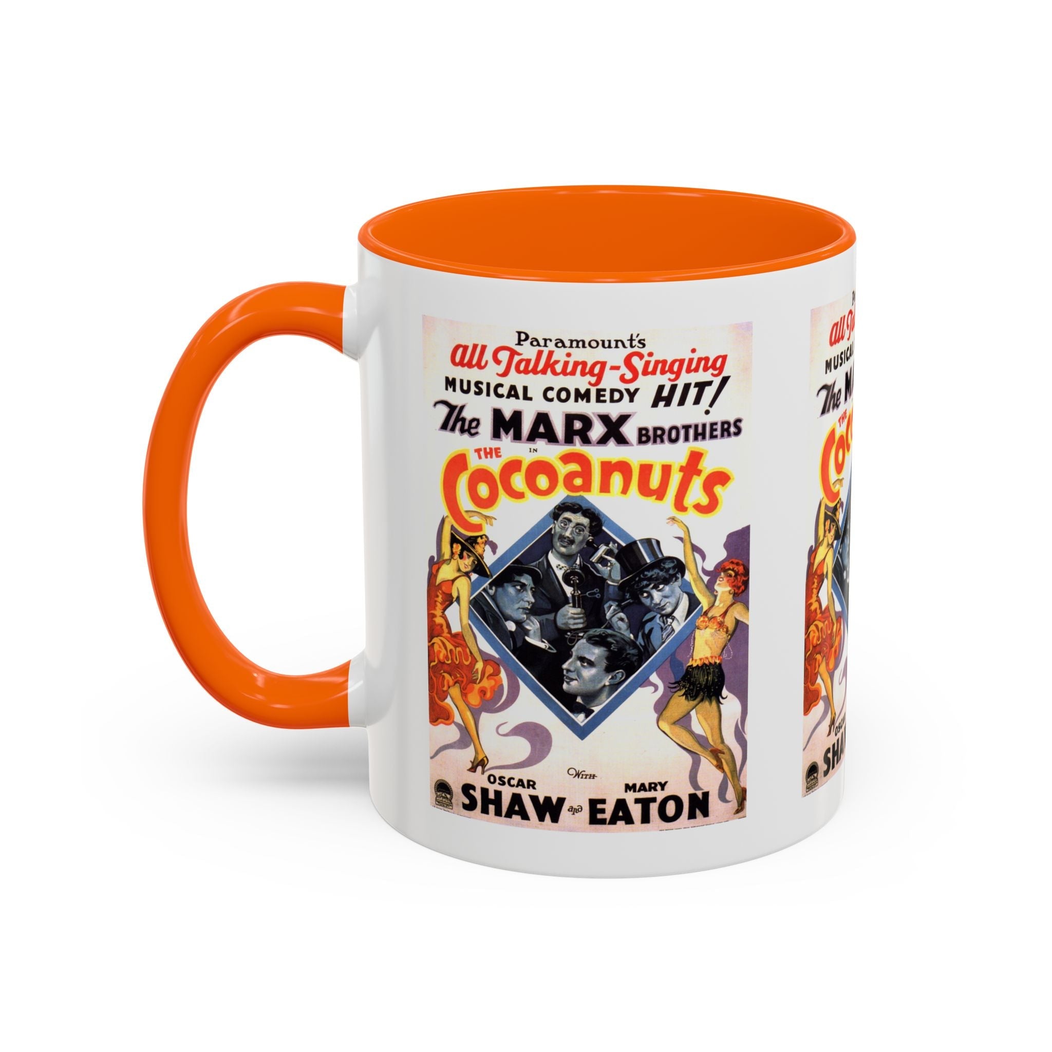 Cult Classic Movie Poster Art Accent Coffee Mug (11, 15oz) - Cocoanuts | Marx Brothers 1929 - POPvault
