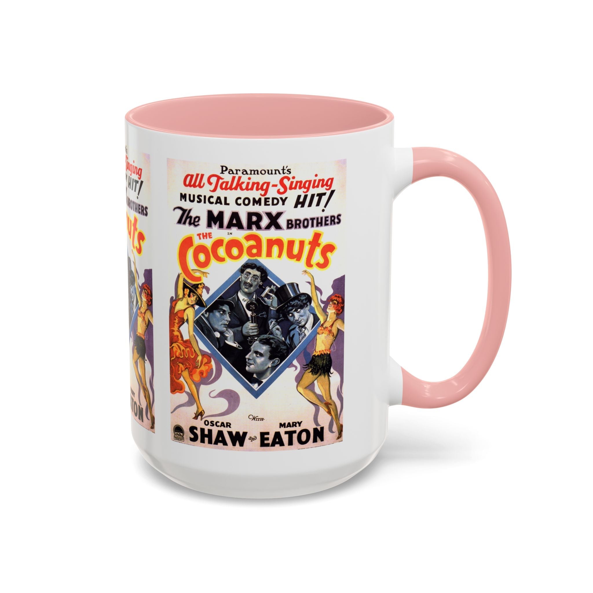 Cult Classic Movie Poster Art Accent Coffee Mug (11, 15oz) - Cocoanuts | Marx Brothers 1929 - POPvault