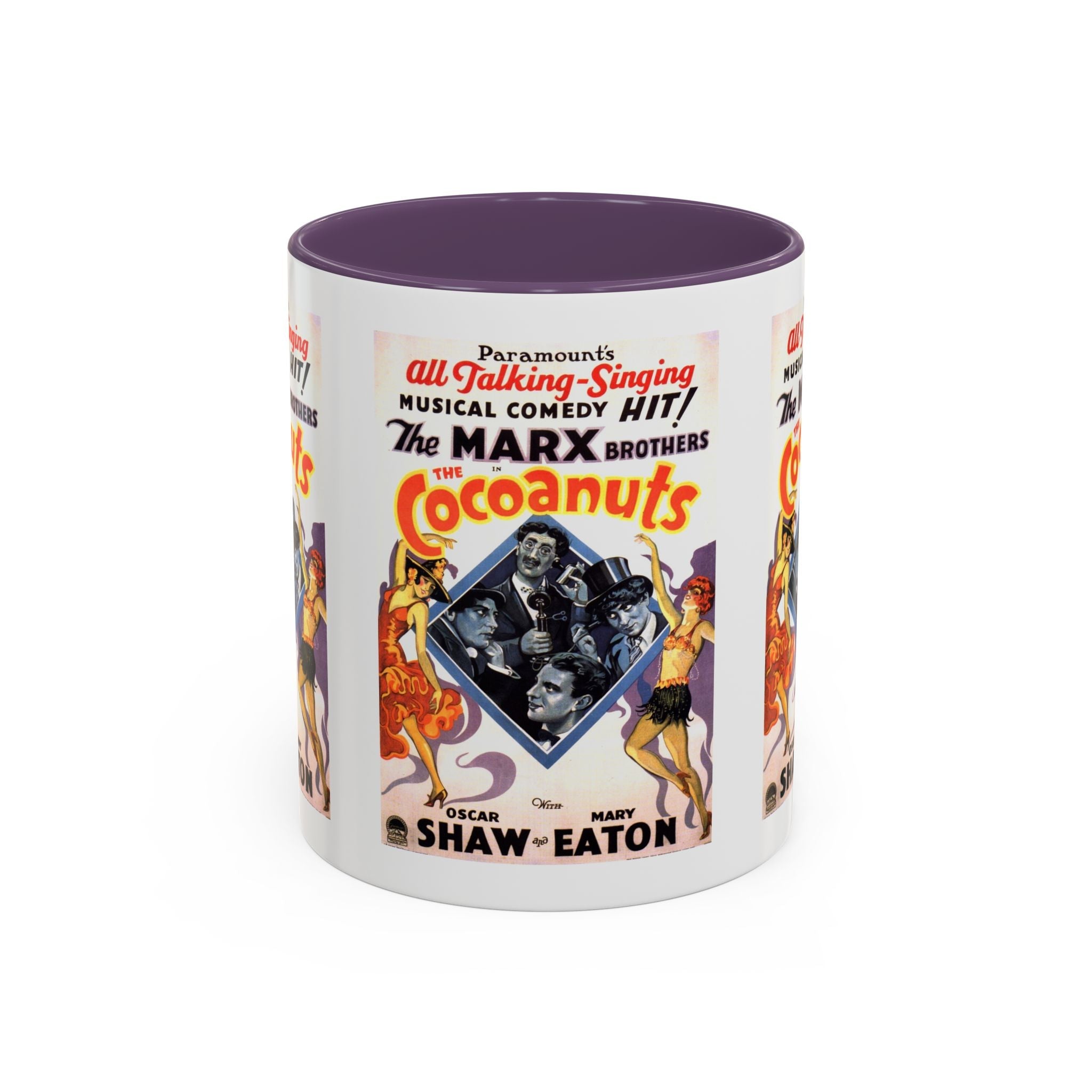 Cult Classic Movie Poster Art Accent Coffee Mug (11, 15oz) - Cocoanuts | Marx Brothers 1929 - POPvault