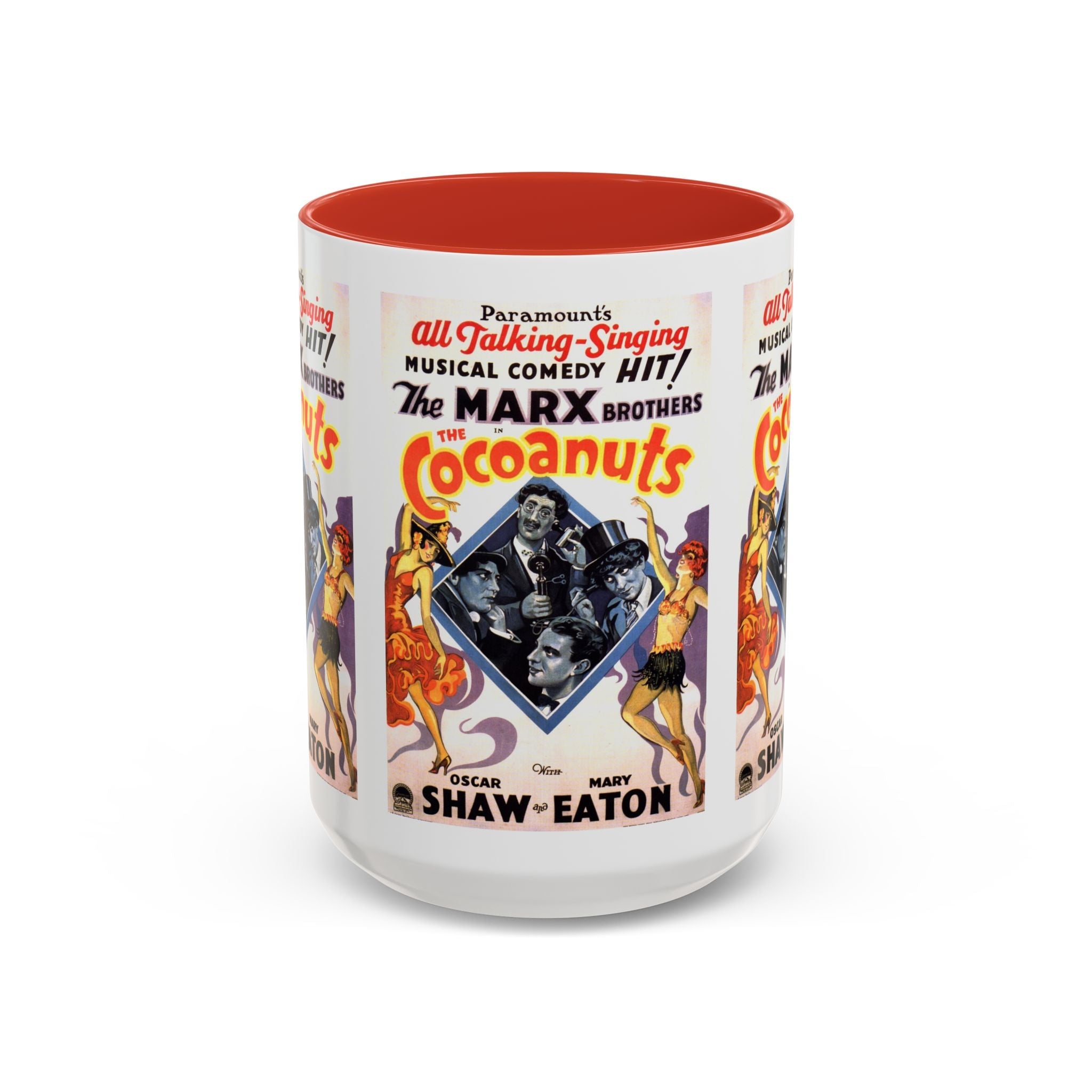 Cult Classic Movie Poster Art Accent Coffee Mug (11, 15oz) - Cocoanuts | Marx Brothers 1929 - POPvault