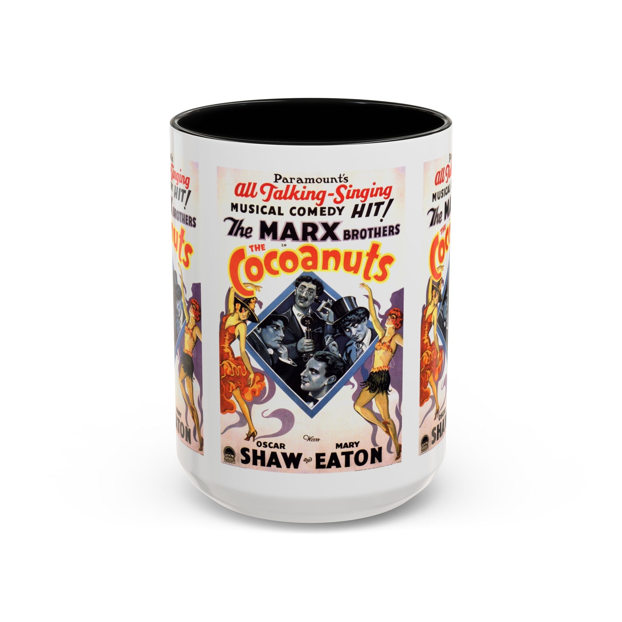 Cult Classic Movie Poster Art Accent Coffee Mug (11, 15oz) - Cocoanuts | Marx Brothers 1929 - POPvault