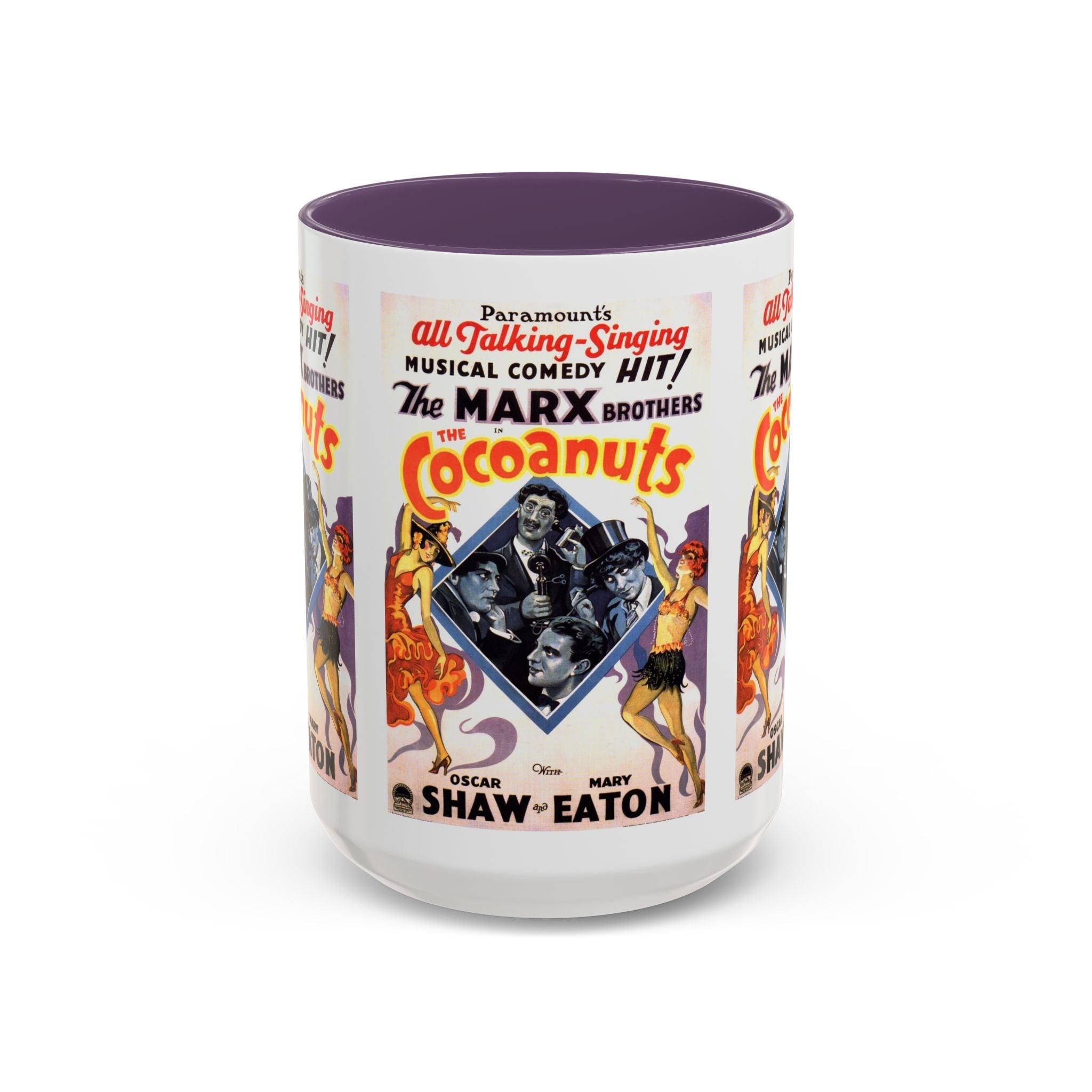 Cult Classic Movie Poster Art Accent Coffee Mug (11, 15oz) - Cocoanuts | Marx Brothers 1929 - POPvault