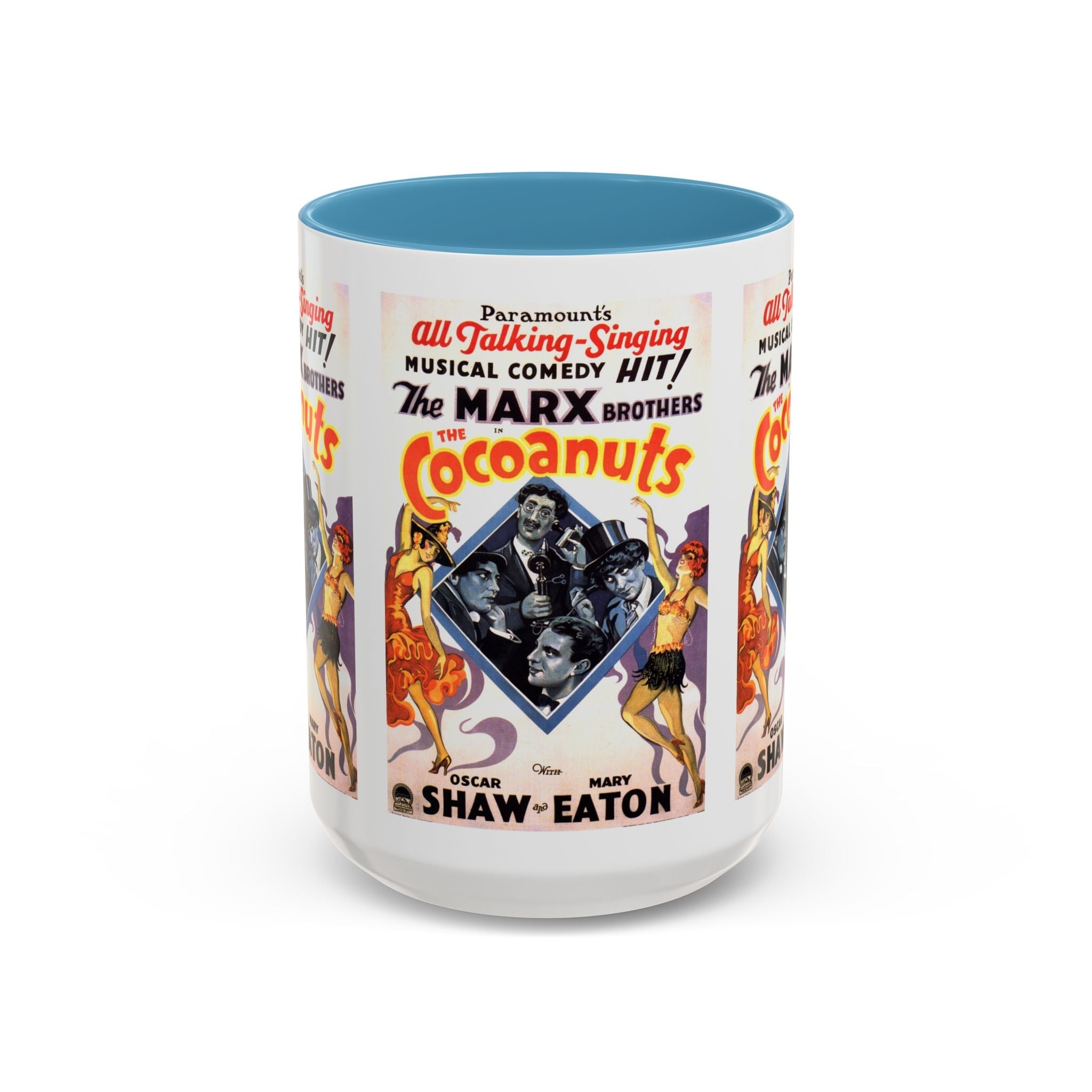 Cult Classic Movie Poster Art Accent Coffee Mug (11, 15oz) - Cocoanuts | Marx Brothers 1929 - POPvault
