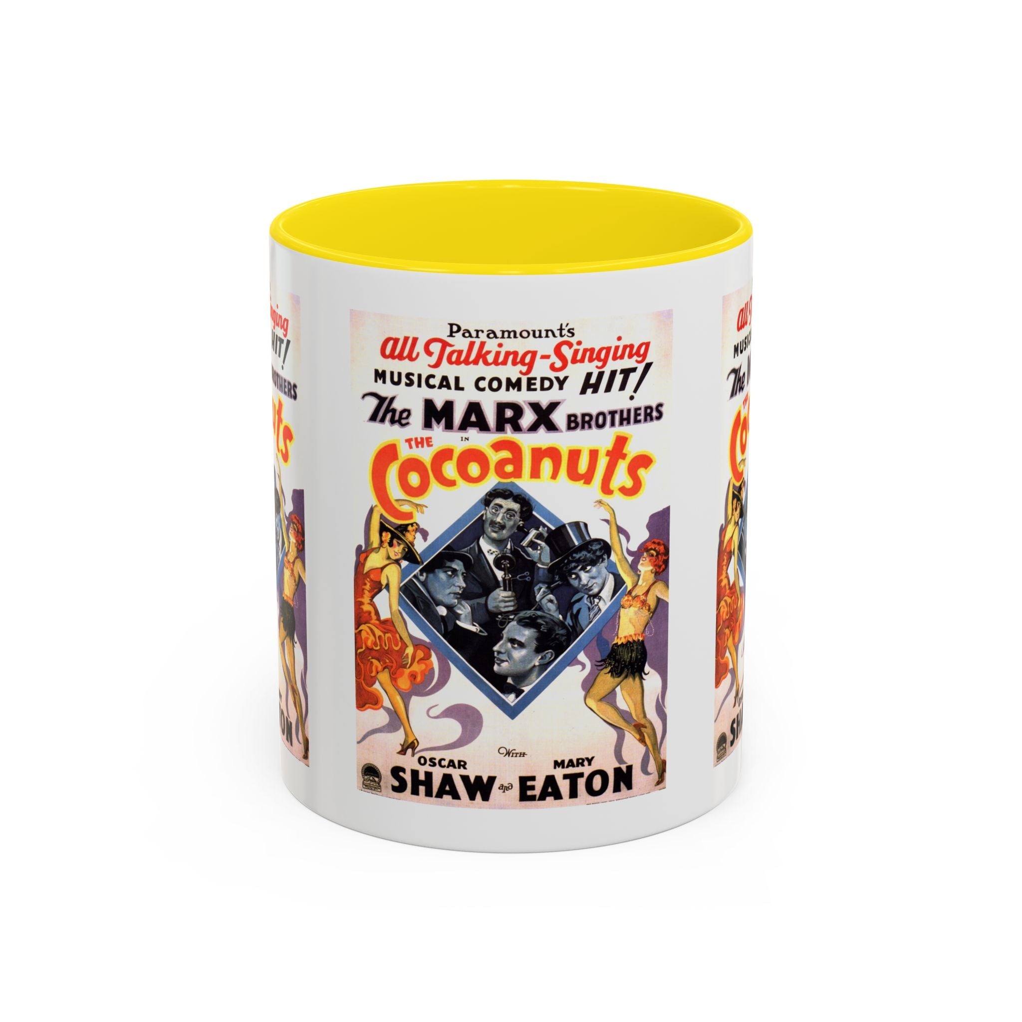 Cult Classic Movie Poster Art Accent Coffee Mug (11, 15oz) - Cocoanuts | Marx Brothers 1929 - POPvault