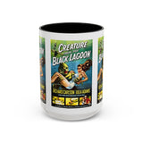 Cult Classic Movie Poster Art Accent Coffee Mug (11, 15oz) - Creature From The Black Lagoon 1954 - POPvault
