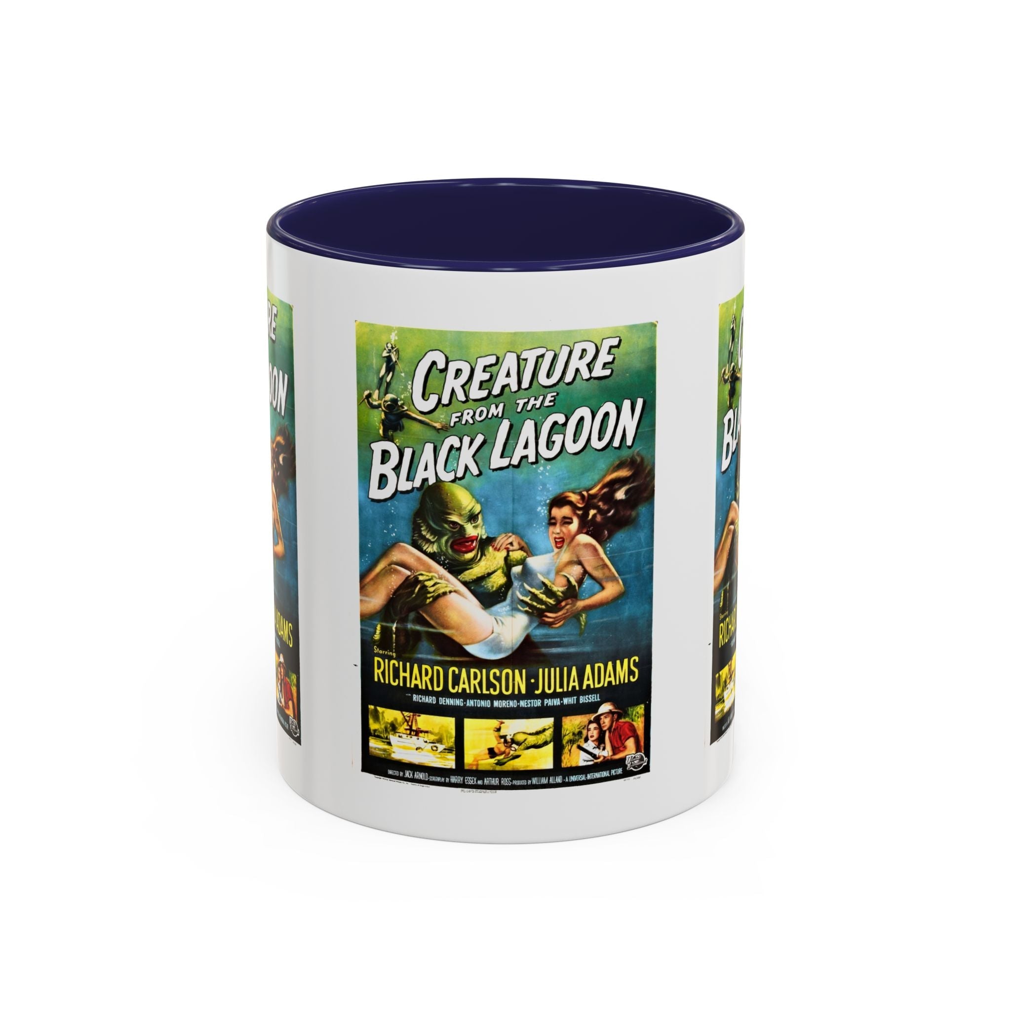 Cult Classic Movie Poster Art Accent Coffee Mug (11, 15oz) - Creature From The Black Lagoon 1954 - POPvault