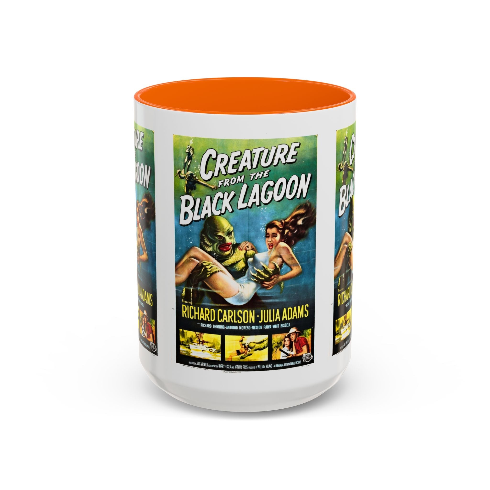 Cult Classic Movie Poster Art Accent Coffee Mug (11, 15oz) - Creature From The Black Lagoon 1954 - POPvault