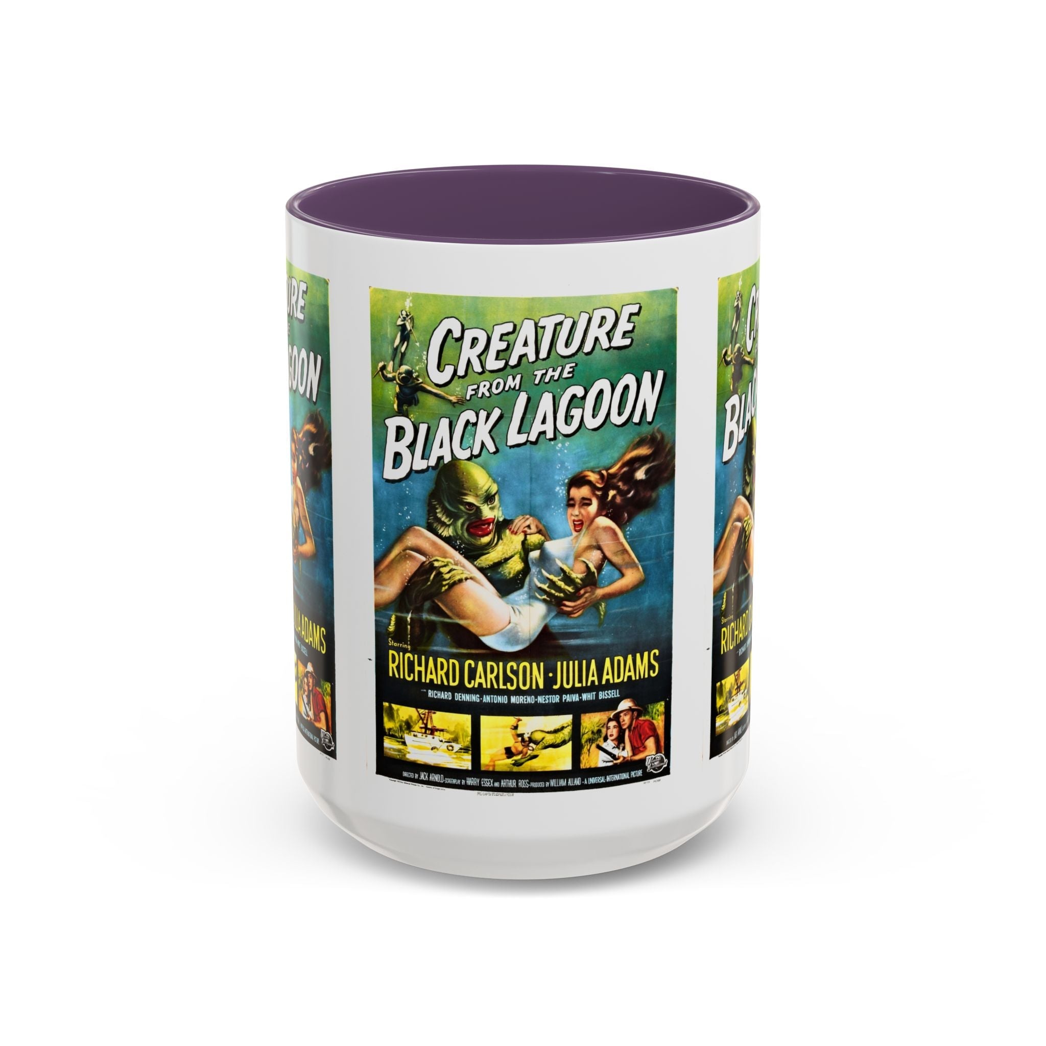 Cult Classic Movie Poster Art Accent Coffee Mug (11, 15oz) - Creature From The Black Lagoon 1954 - POPvault