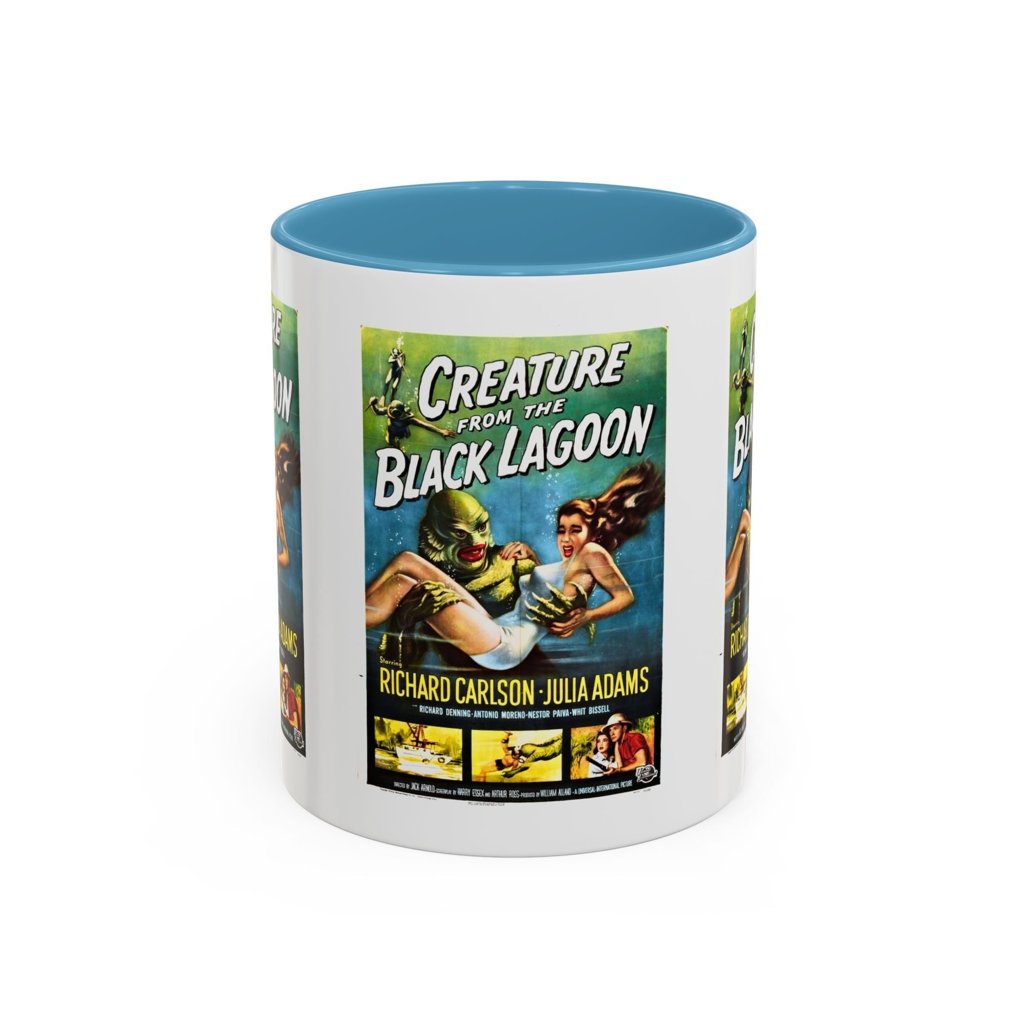 Cult Classic Movie Poster Art Accent Coffee Mug (11, 15oz) - Creature From The Black Lagoon 1954 - POPvault