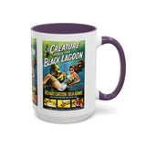 Cult Classic Movie Poster Art Accent Coffee Mug (11, 15oz) - Creature From The Black Lagoon 1954 - POPvault