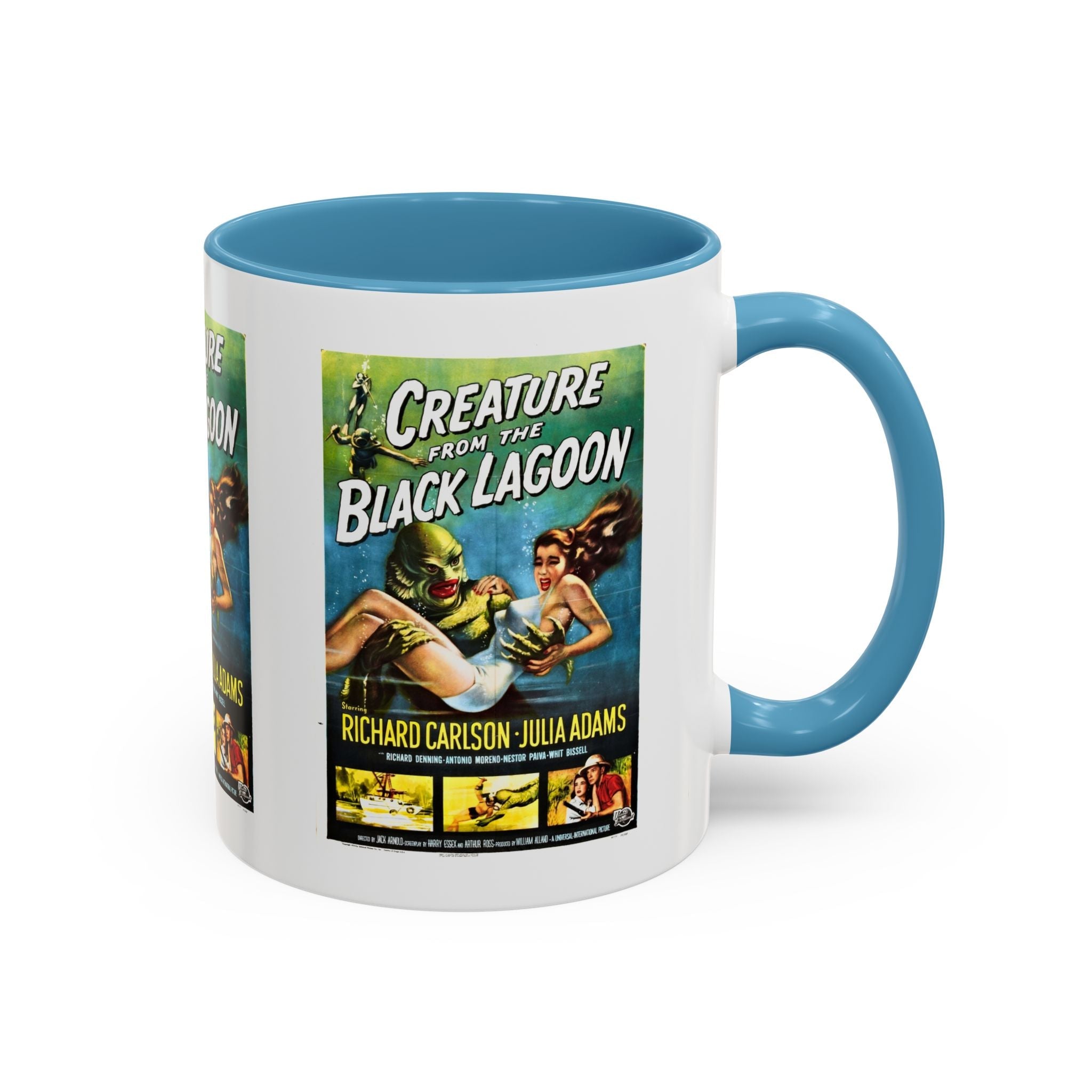 Cult Classic Movie Poster Art Accent Coffee Mug (11, 15oz) - Creature From The Black Lagoon 1954 - POPvault