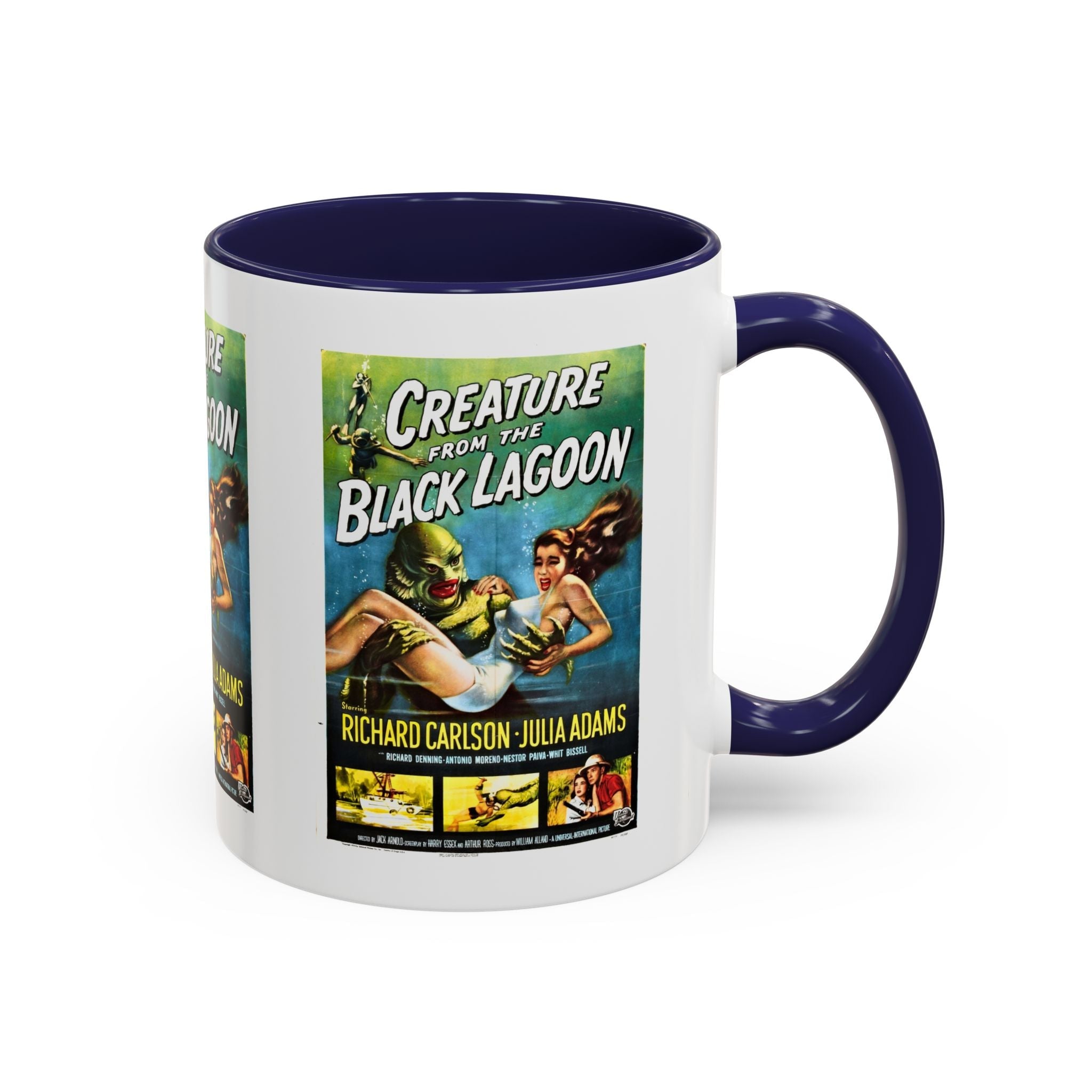 Cult Classic Movie Poster Art Accent Coffee Mug (11, 15oz) - Creature From The Black Lagoon 1954 - POPvault