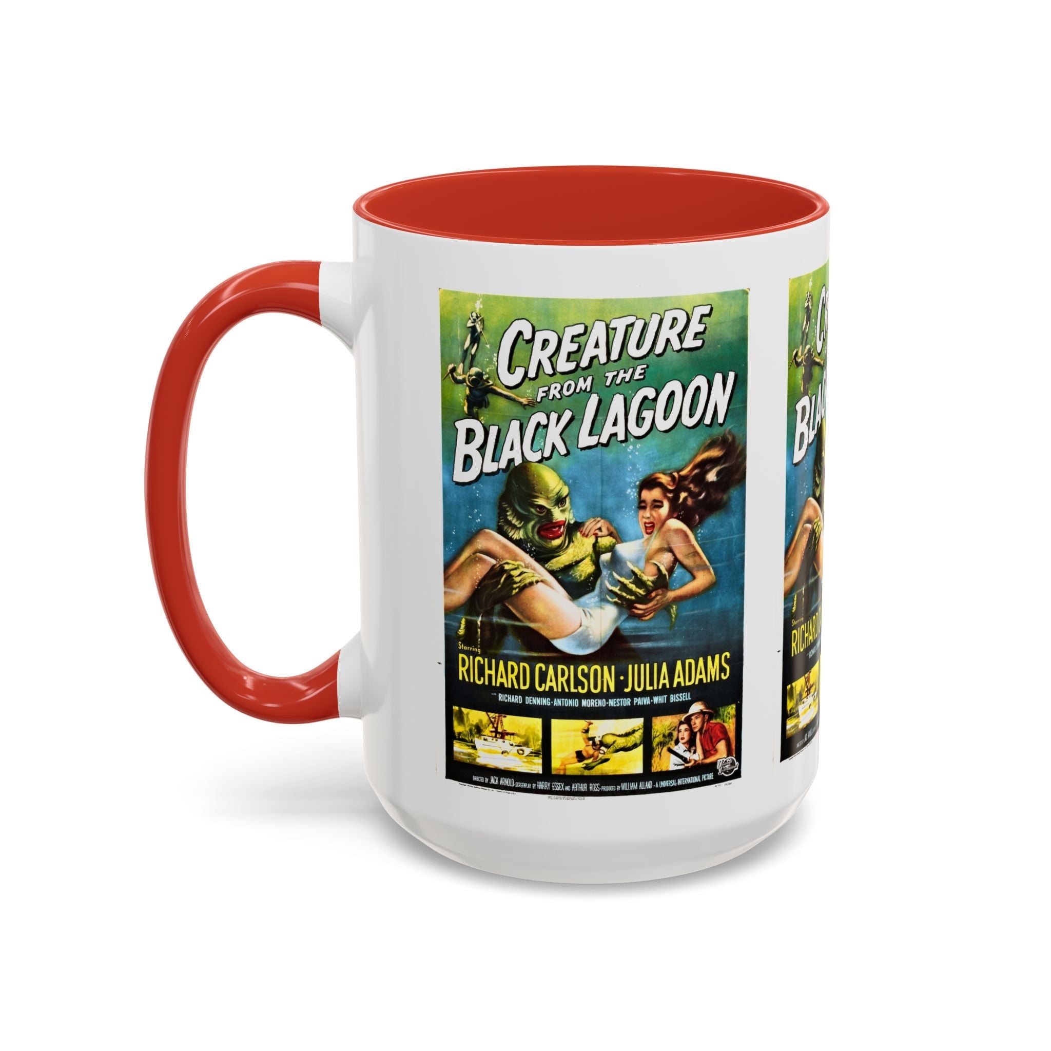 Cult Classic Movie Poster Art Accent Coffee Mug (11, 15oz) - Creature From The Black Lagoon 1954 - POPvault