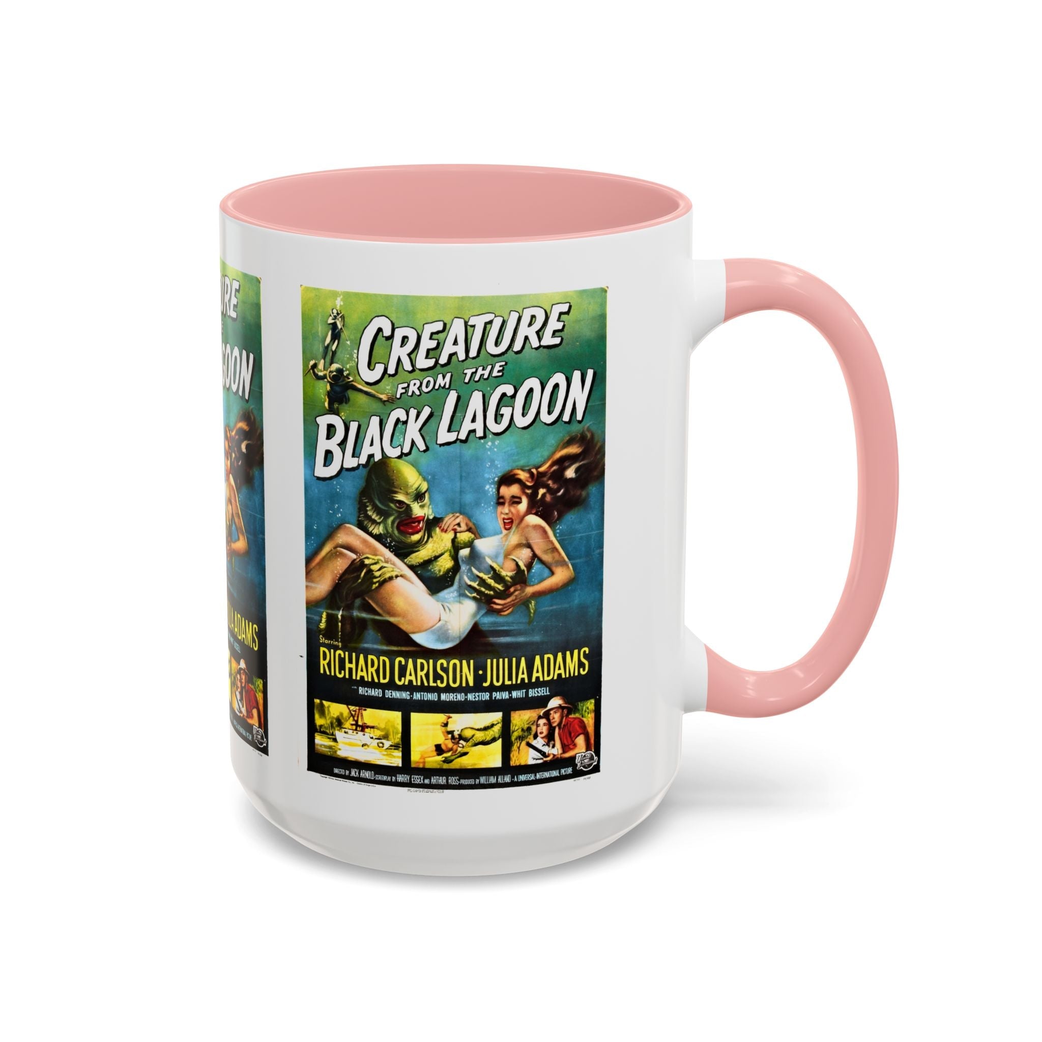Cult Classic Movie Poster Art Accent Coffee Mug (11, 15oz) - Creature From The Black Lagoon 1954 - POPvault