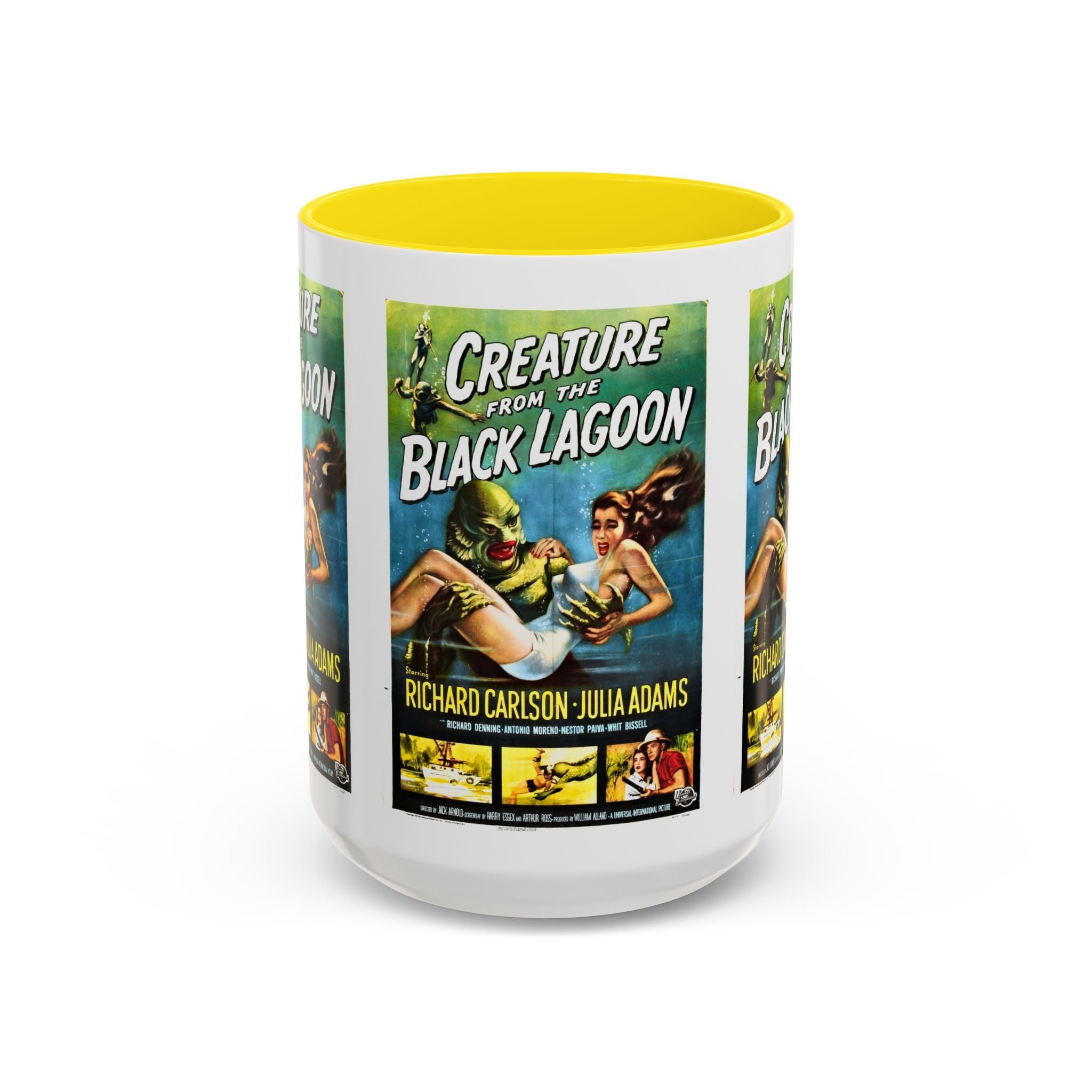 Cult Classic Movie Poster Art Accent Coffee Mug (11, 15oz) - Creature From The Black Lagoon 1954 - POPvault