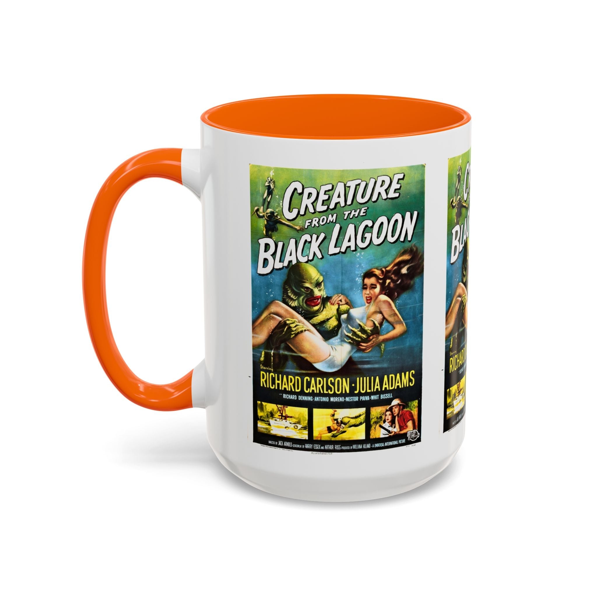 Cult Classic Movie Poster Art Accent Coffee Mug (11, 15oz) - Creature From The Black Lagoon 1954 - POPvault