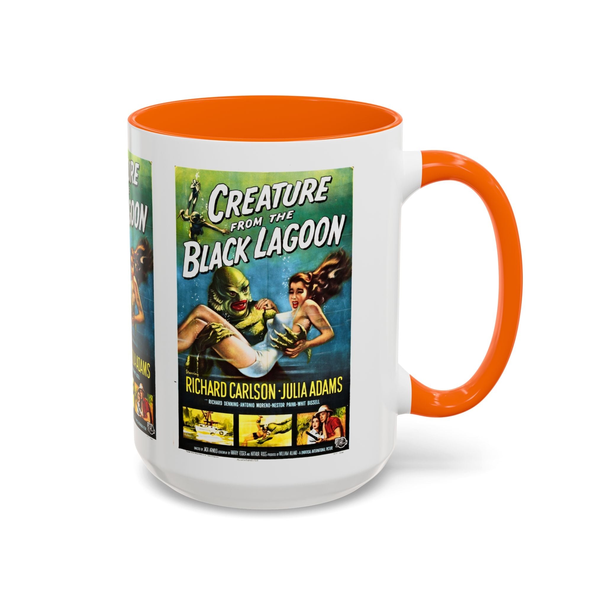 Cult Classic Movie Poster Art Accent Coffee Mug (11, 15oz) - Creature From The Black Lagoon 1954 - POPvault