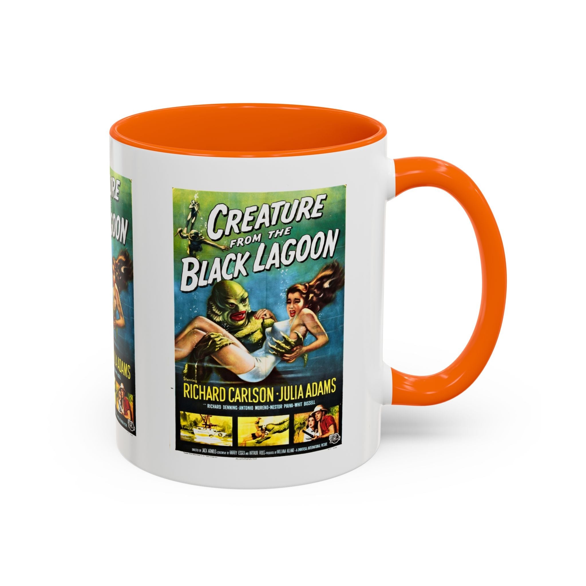 Cult Classic Movie Poster Art Accent Coffee Mug (11, 15oz) - Creature From The Black Lagoon 1954 - POPvault
