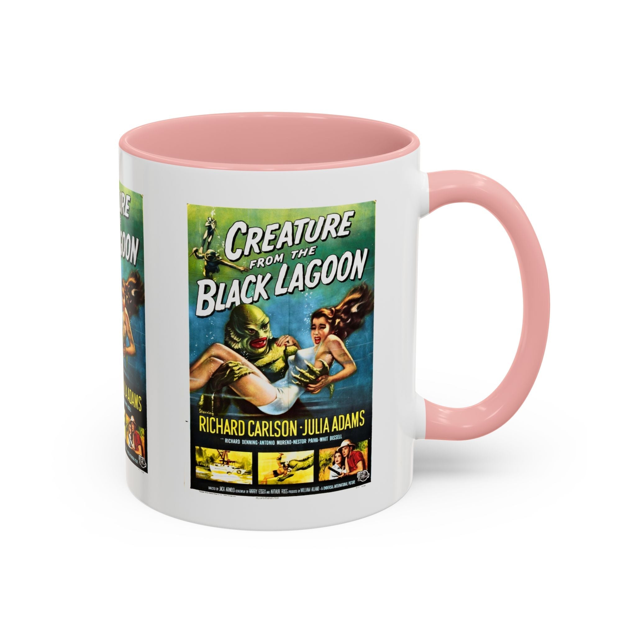 Cult Classic Movie Poster Art Accent Coffee Mug (11, 15oz) - Creature From The Black Lagoon 1954 - POPvault