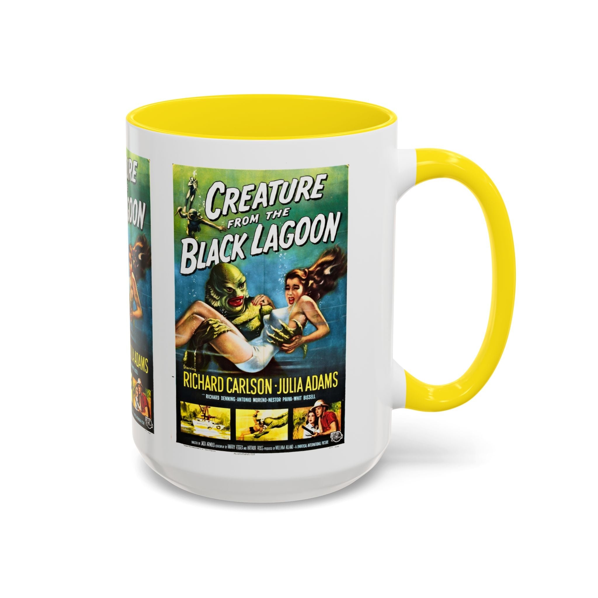 Cult Classic Movie Poster Art Accent Coffee Mug (11, 15oz) - Creature From The Black Lagoon 1954 - POPvault