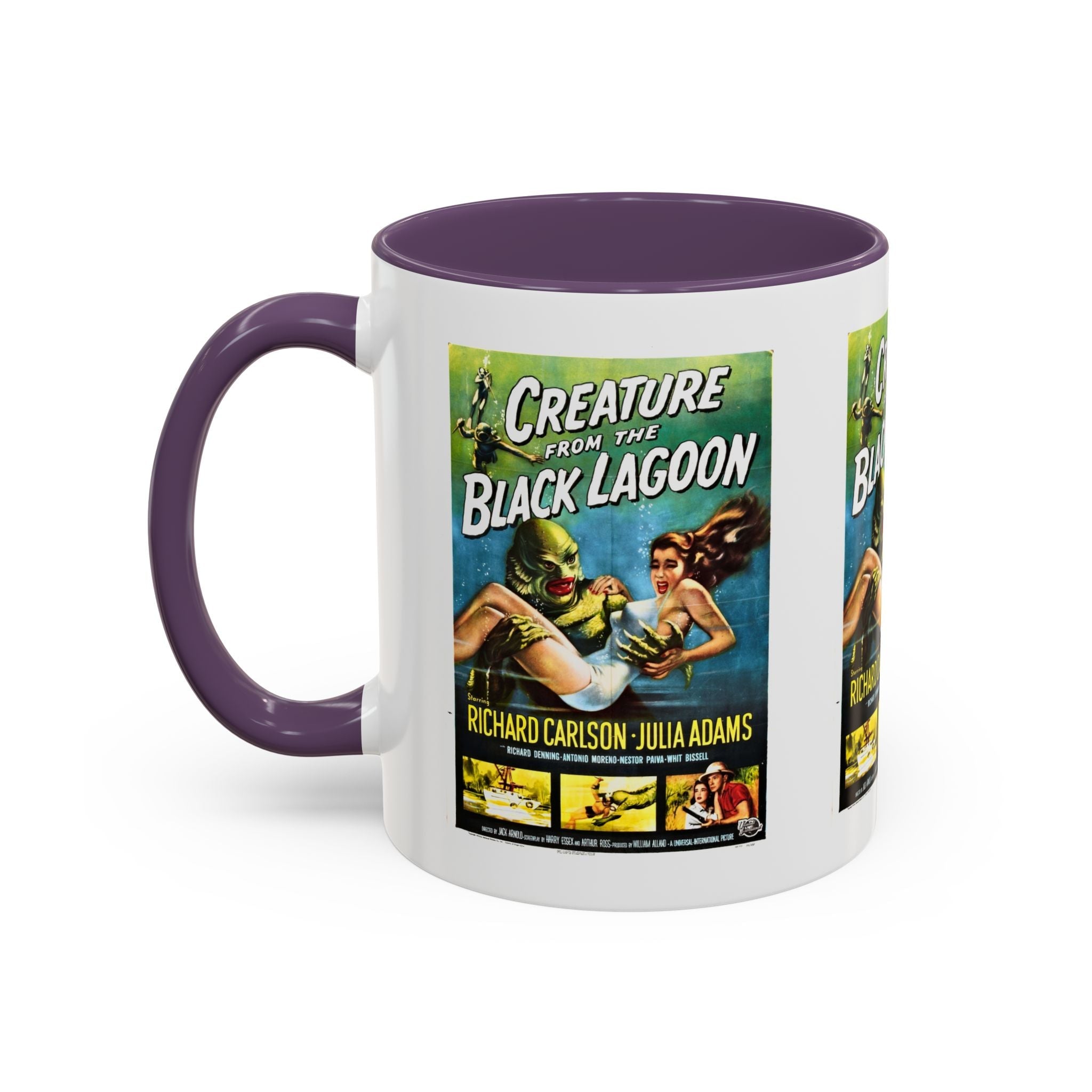 Cult Classic Movie Poster Art Accent Coffee Mug (11, 15oz) - Creature From The Black Lagoon 1954 - POPvault