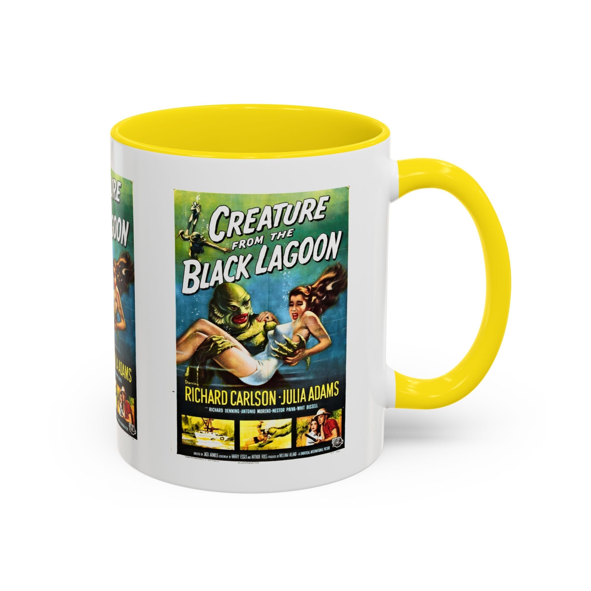 Cult Classic Movie Poster Art Accent Coffee Mug (11, 15oz) - Creature From The Black Lagoon 1954 - POPvault