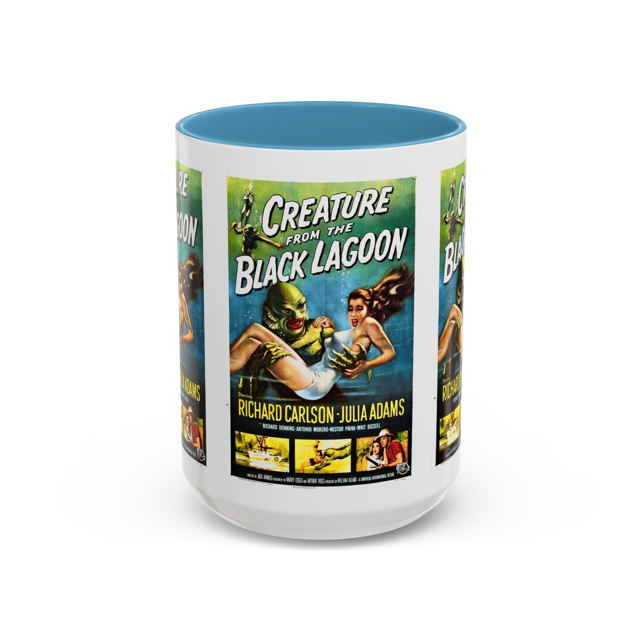 Cult Classic Movie Poster Art Accent Coffee Mug (11, 15oz) - Creature From The Black Lagoon 1954 - POPvault