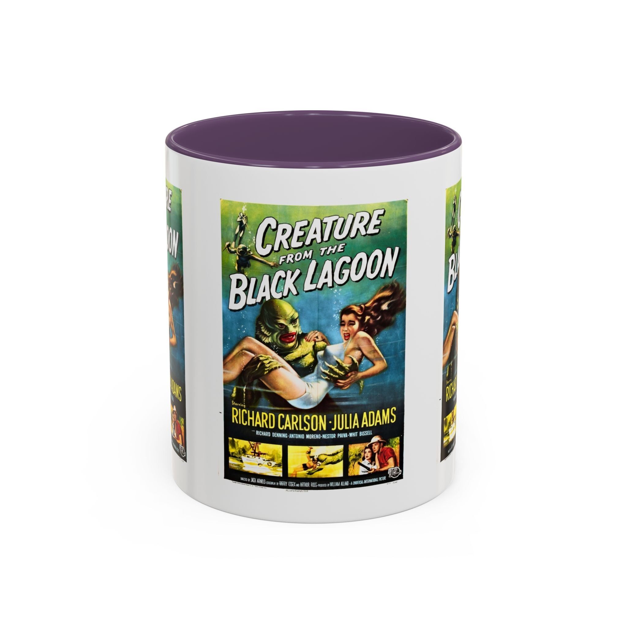 Cult Classic Movie Poster Art Accent Coffee Mug (11, 15oz) - Creature From The Black Lagoon 1954 - POPvault