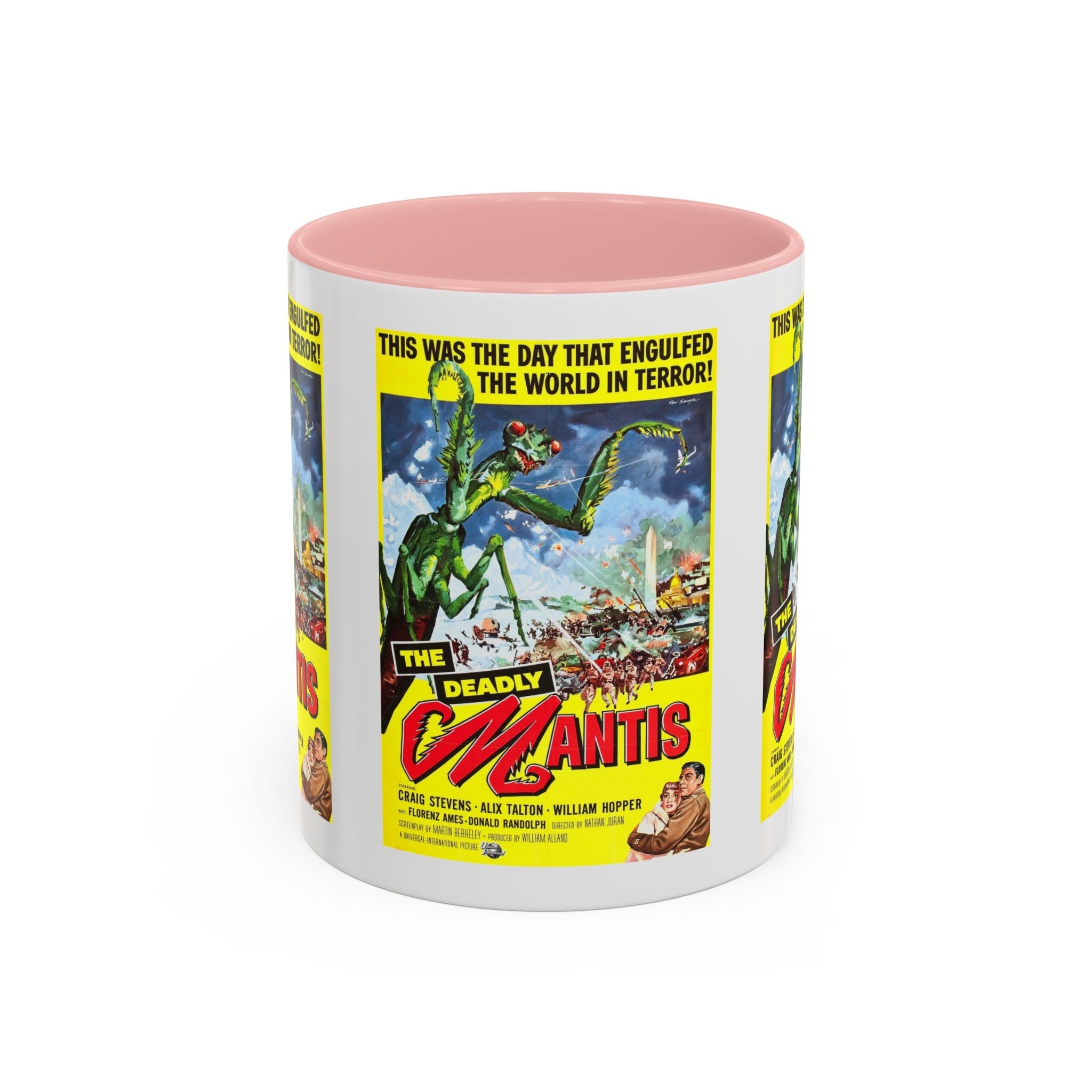 Cult Classic Movie Poster Art Accent Coffee Mug (11, 15oz) - Deadly Mantis 1957 - POPvault