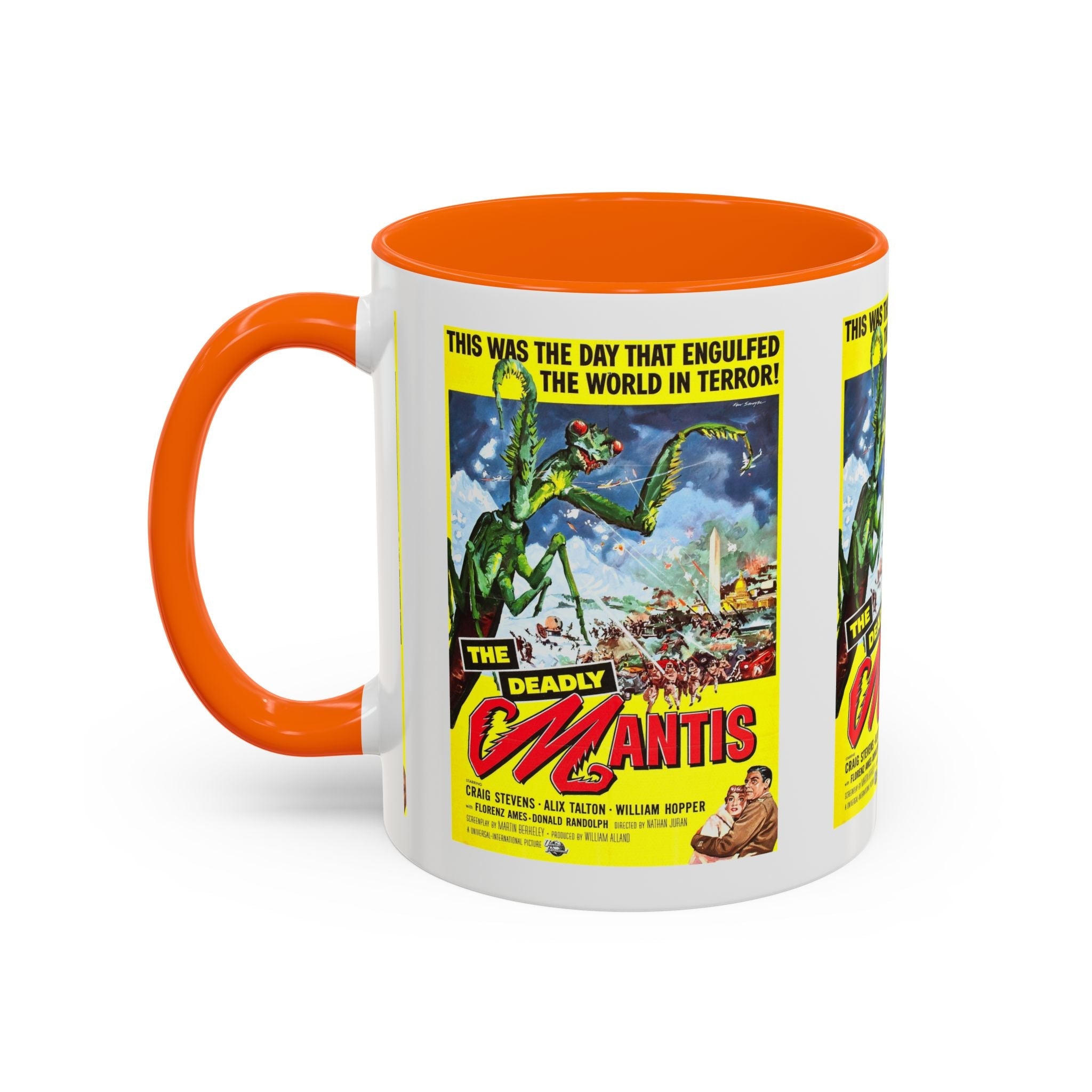 Cult Classic Movie Poster Art Accent Coffee Mug (11, 15oz) - Deadly Mantis 1957 - POPvault