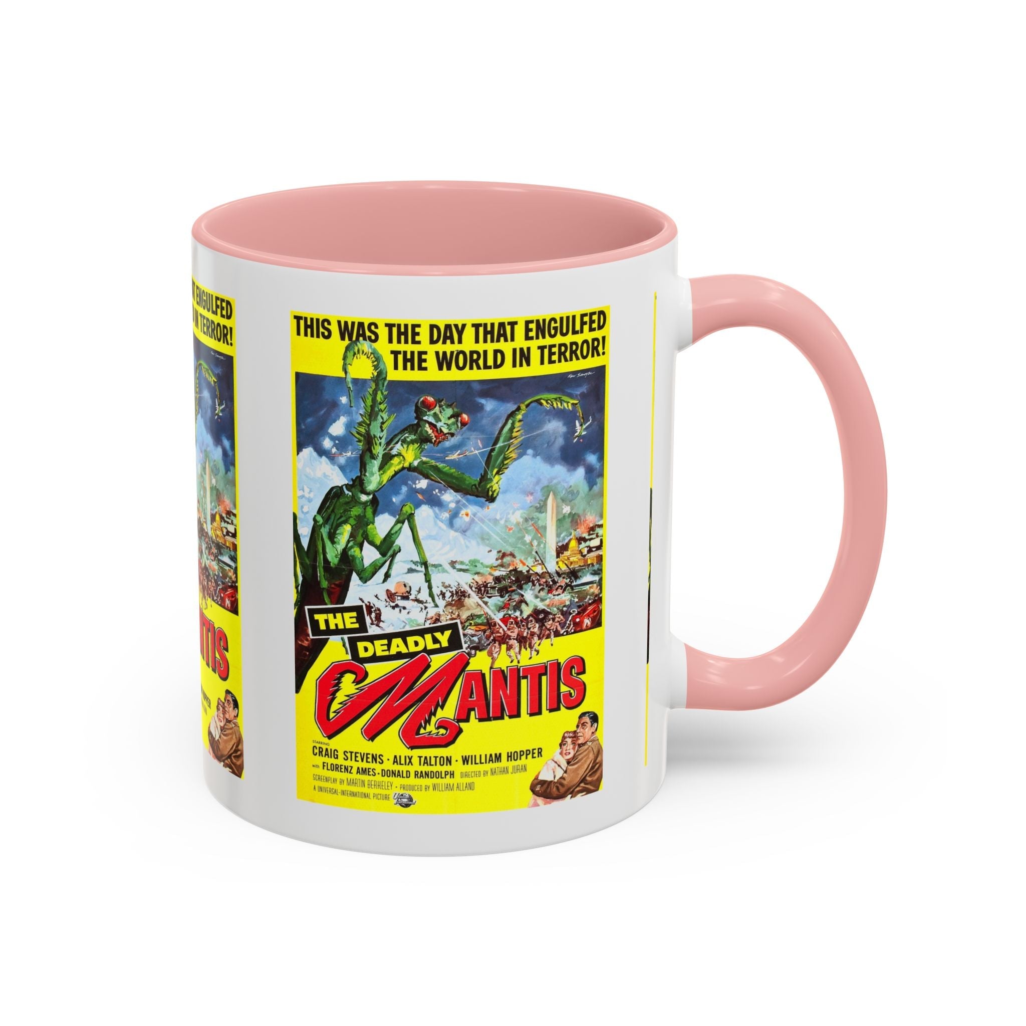 Cult Classic Movie Poster Art Accent Coffee Mug (11, 15oz) - Deadly Mantis 1957 - POPvault
