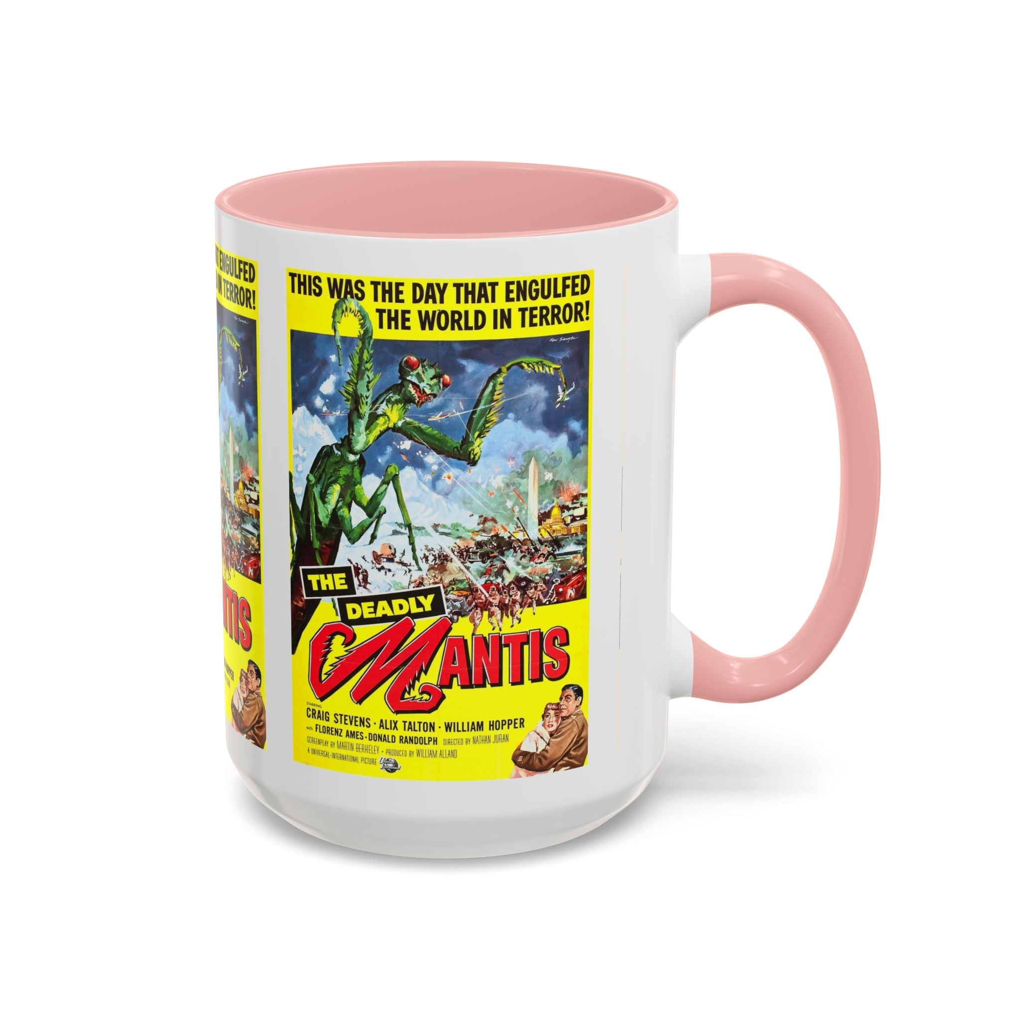 Cult Classic Movie Poster Art Accent Coffee Mug (11, 15oz) - Deadly Mantis 1957 - POPvault