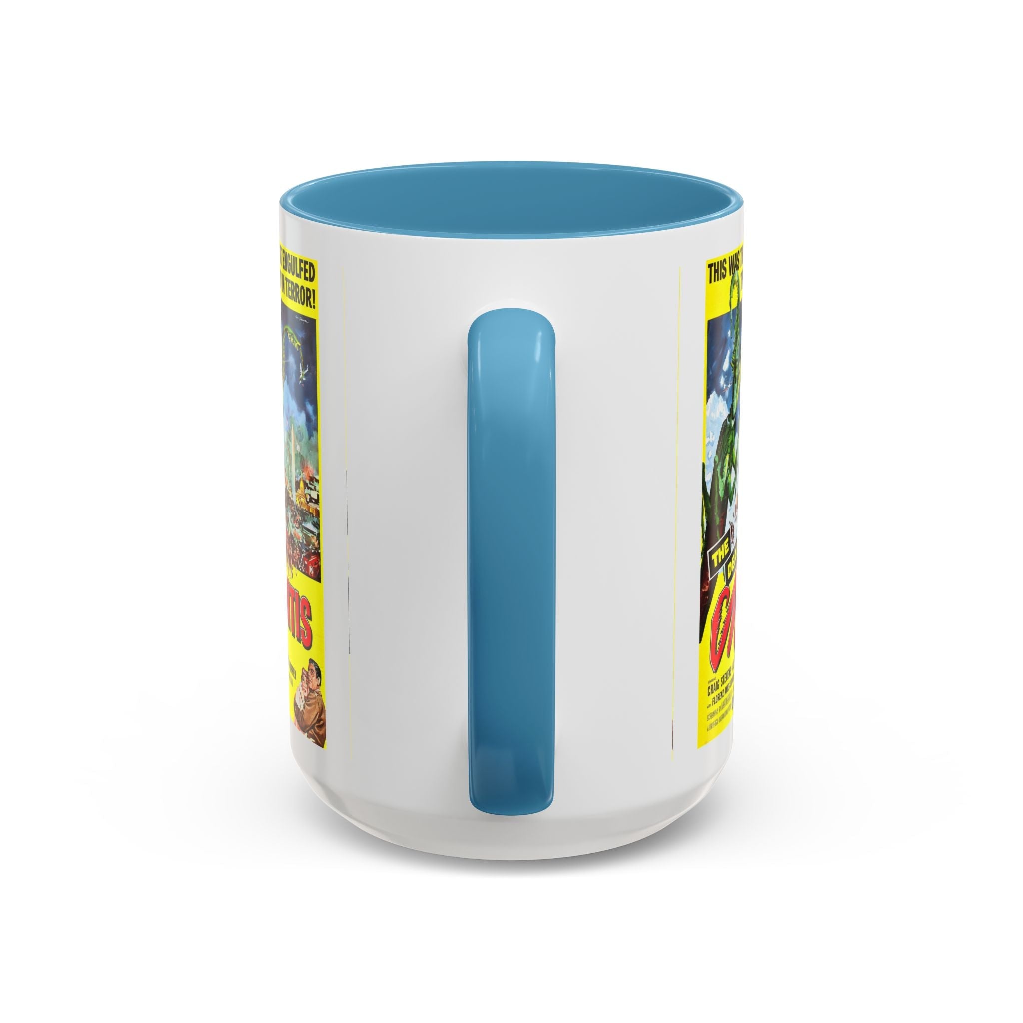 Cult Classic Movie Poster Art Accent Coffee Mug (11, 15oz) - Deadly Mantis 1957 - POPvault