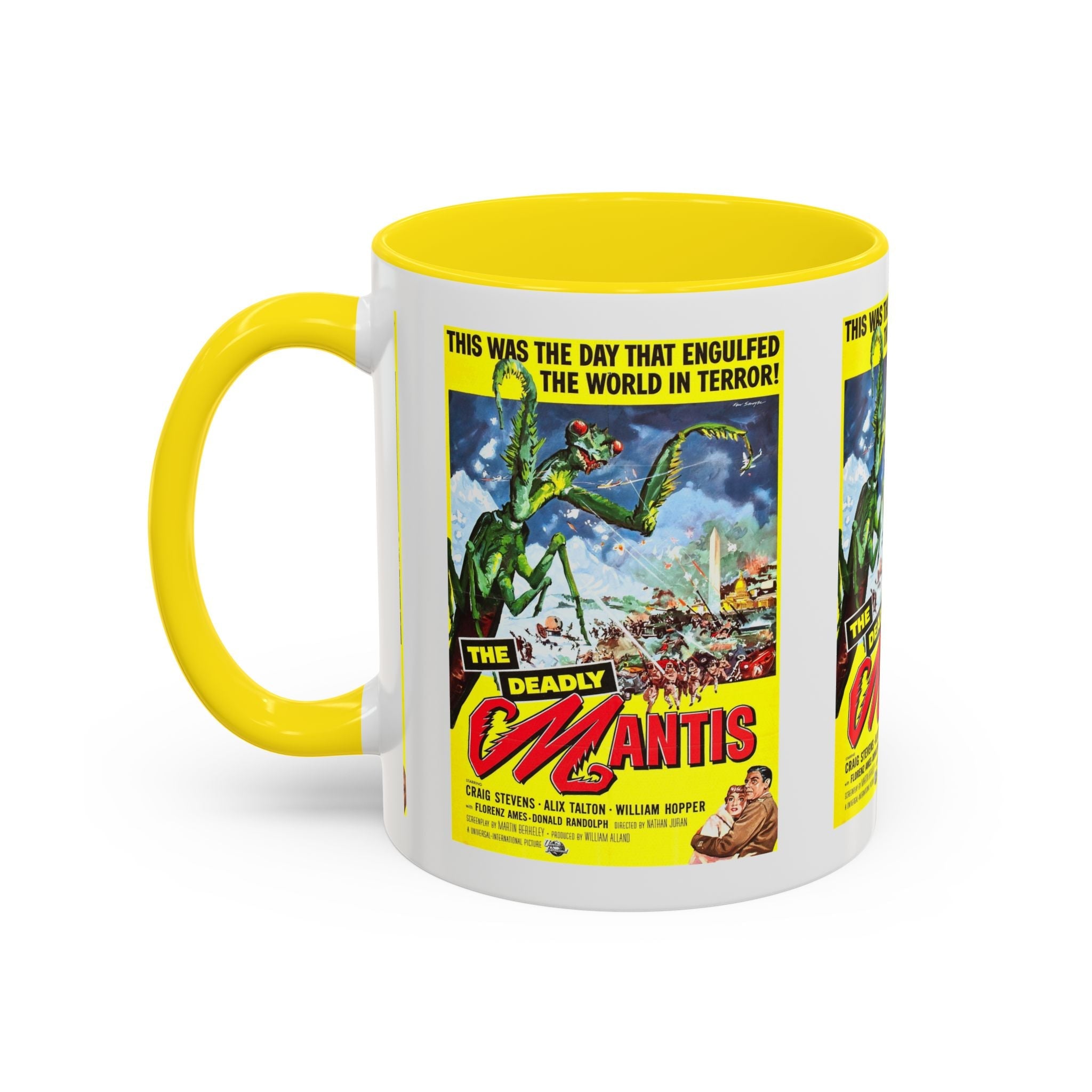 Cult Classic Movie Poster Art Accent Coffee Mug (11, 15oz) - Deadly Mantis 1957 - POPvault