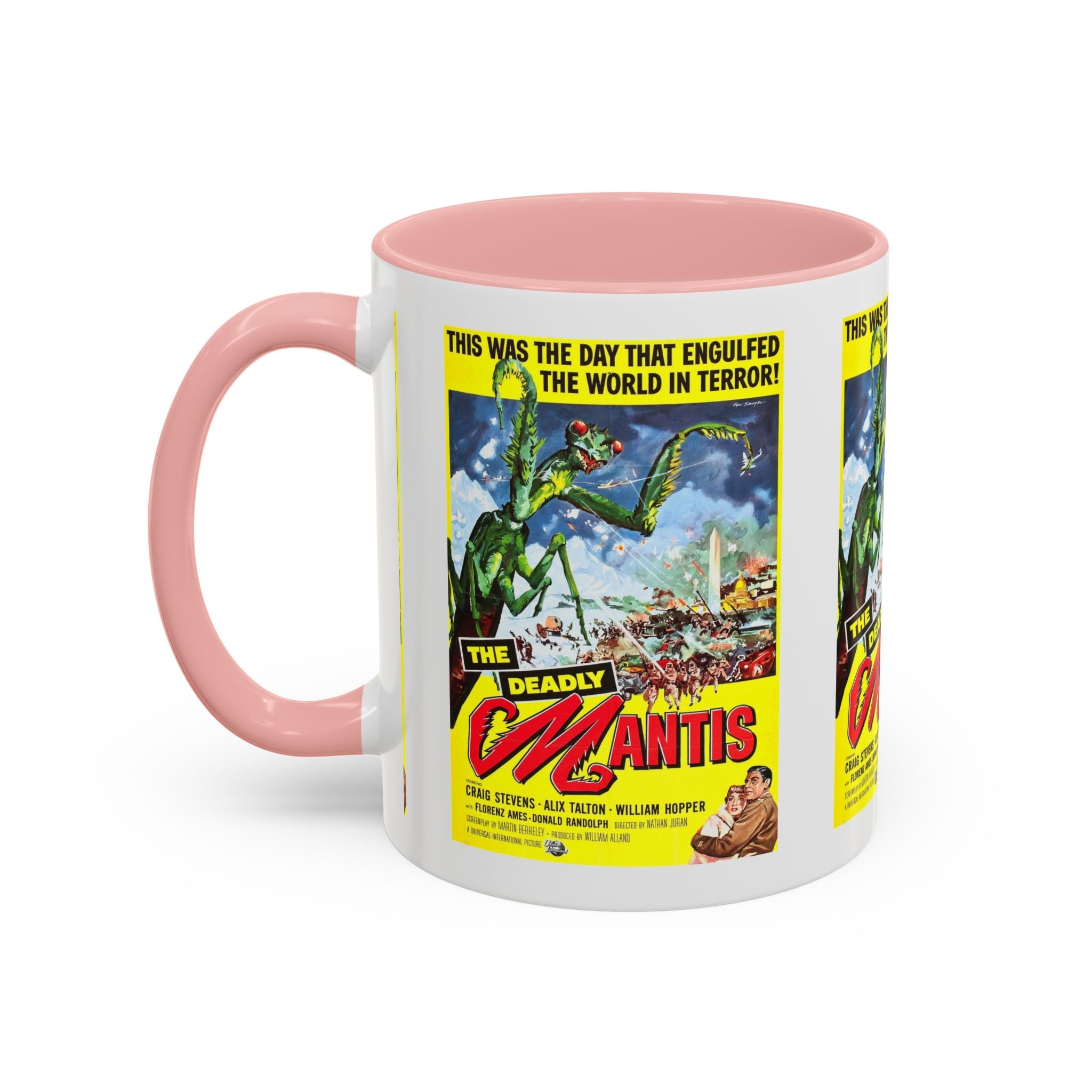 Cult Classic Movie Poster Art Accent Coffee Mug (11, 15oz) - Deadly Mantis 1957 - POPvault