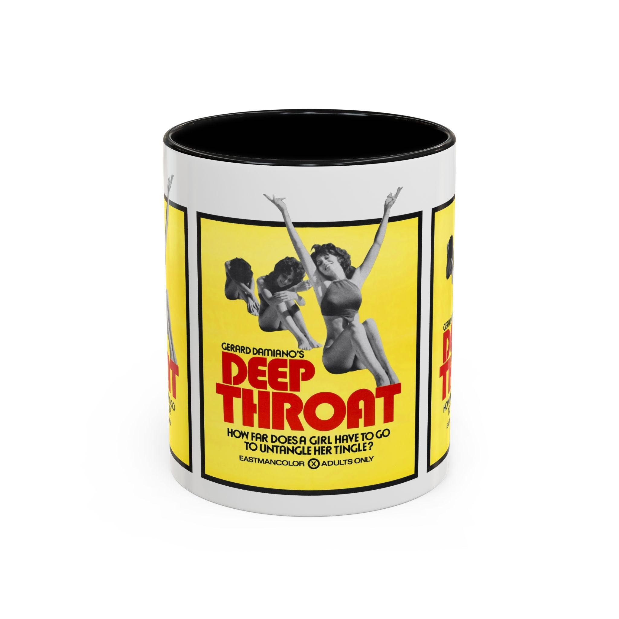 Cult Classic Movie Poster Art Accent Coffee Mug (11, 15oz) - Deep Throat 1972 - POPvault