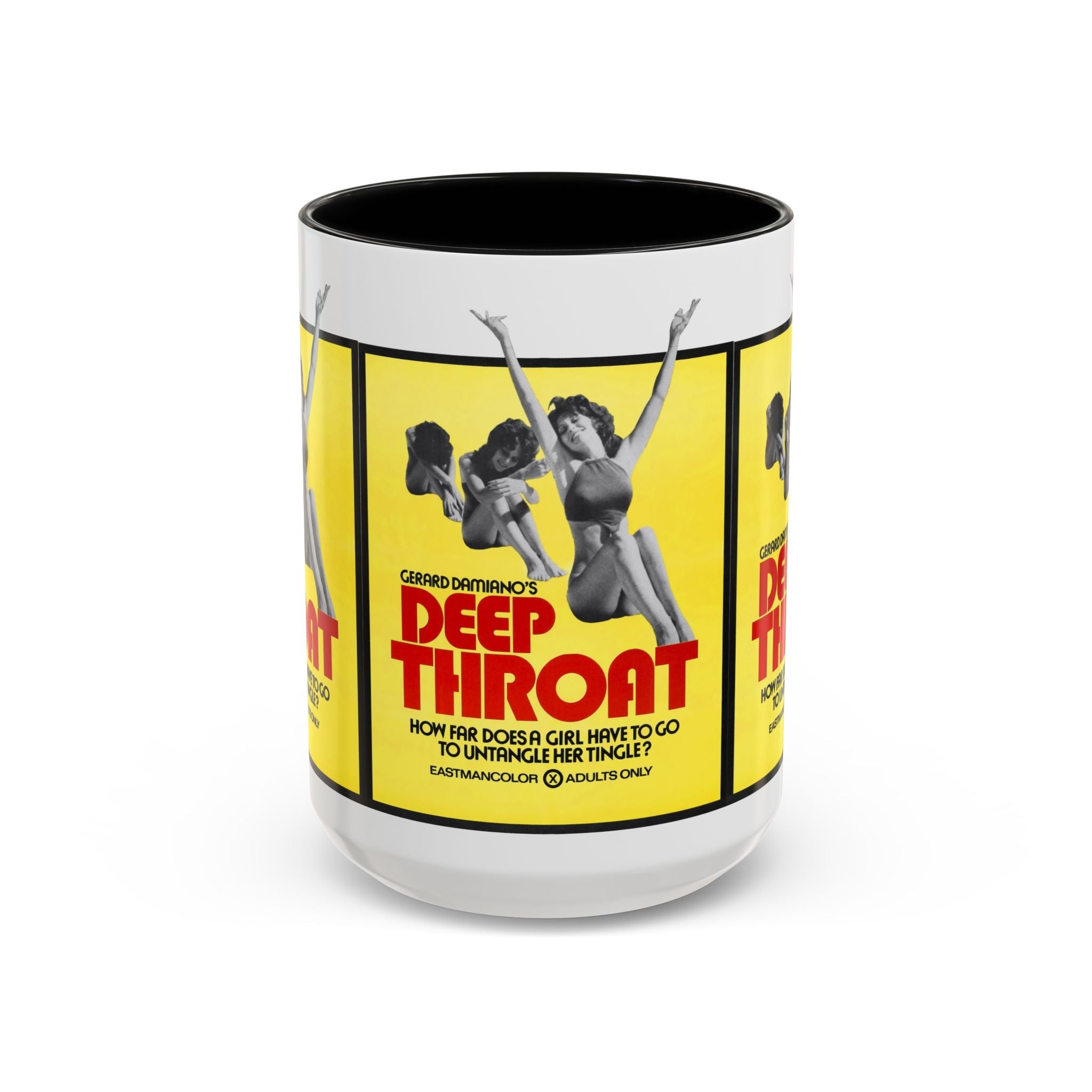 Cult Classic Movie Poster Art Accent Coffee Mug (11, 15oz) - Deep Throat 1972 - POPvault