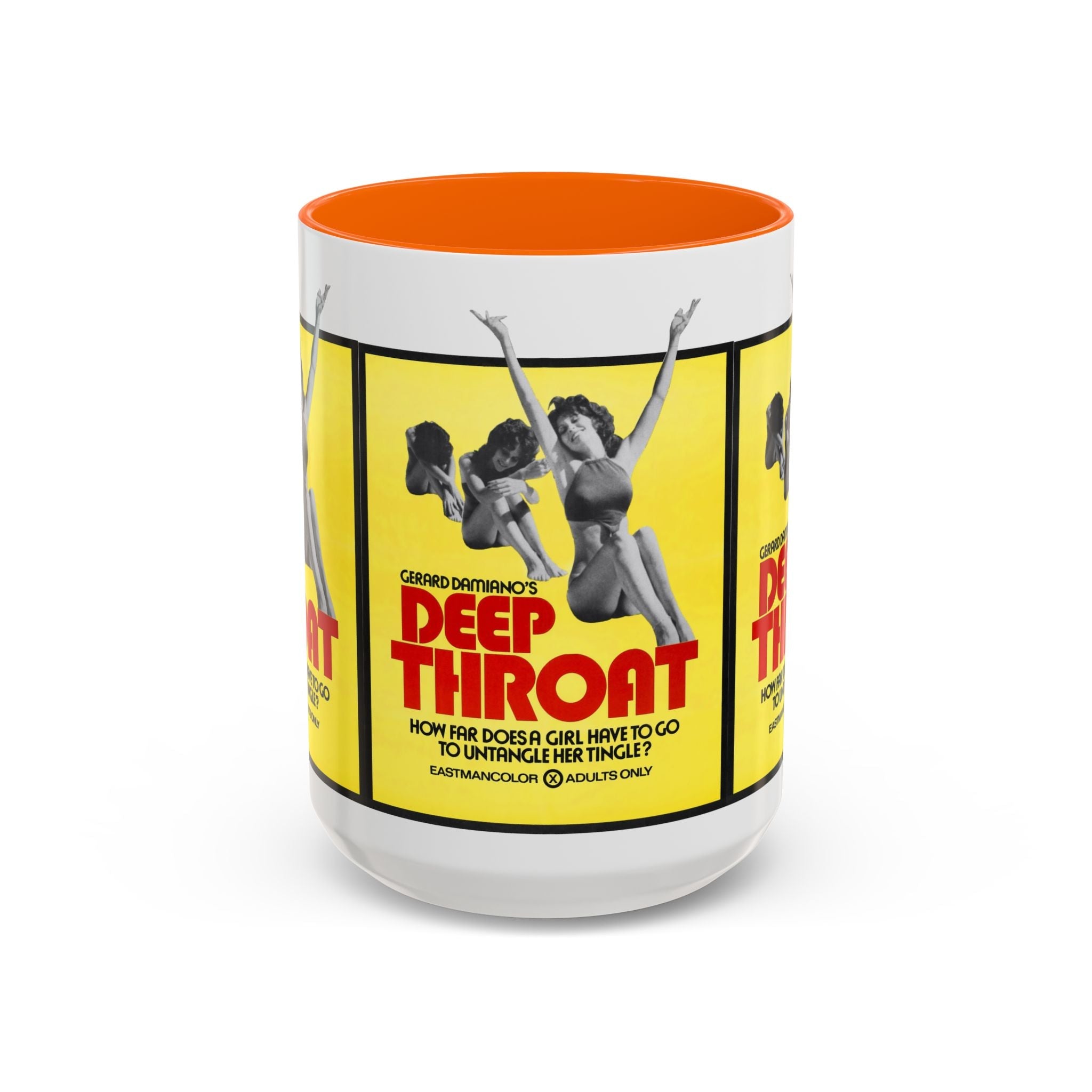 Cult Classic Movie Poster Art Accent Coffee Mug (11, 15oz) - Deep Throat 1972 - POPvault
