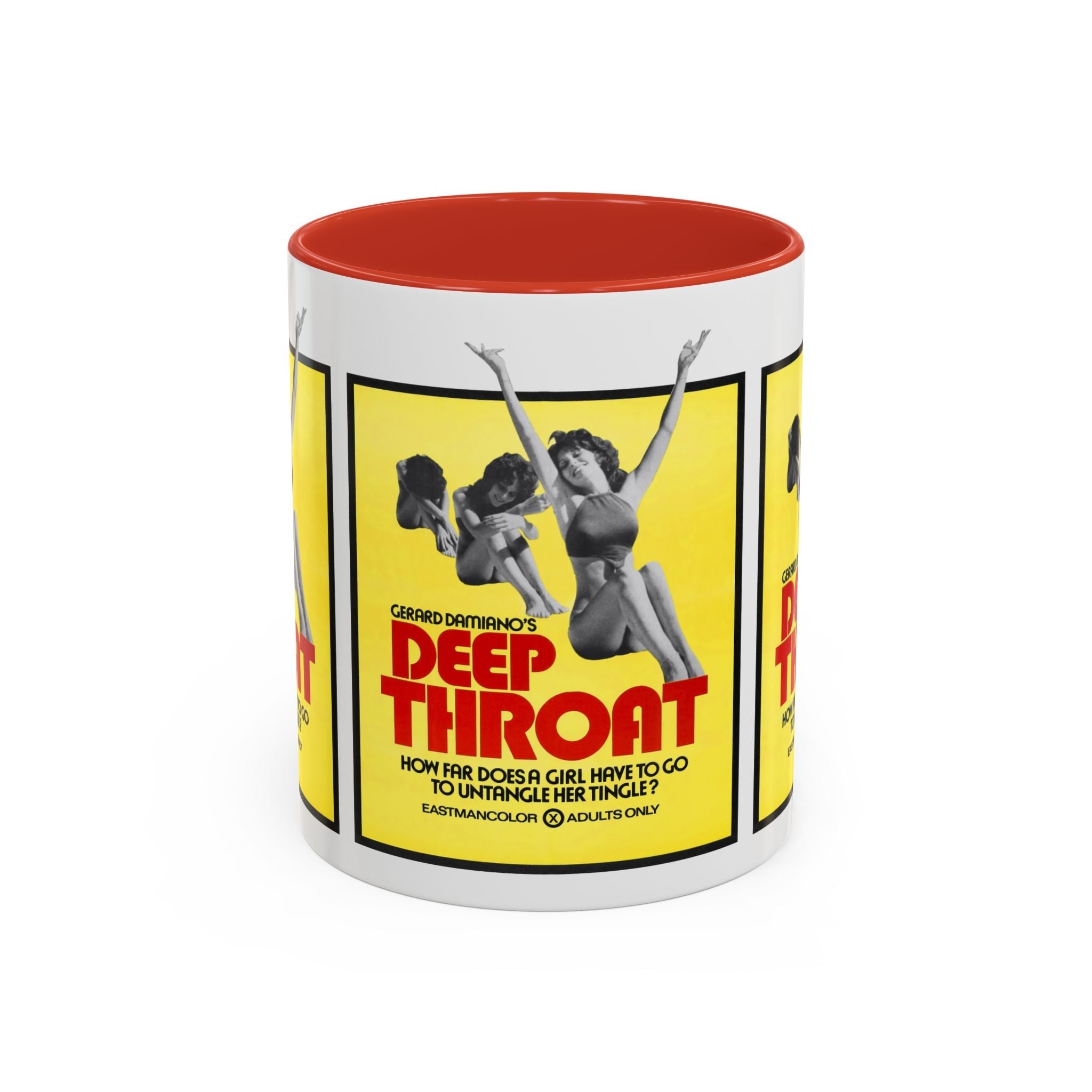 Cult Classic Movie Poster Art Accent Coffee Mug (11, 15oz) - Deep Throat 1972 - POPvault