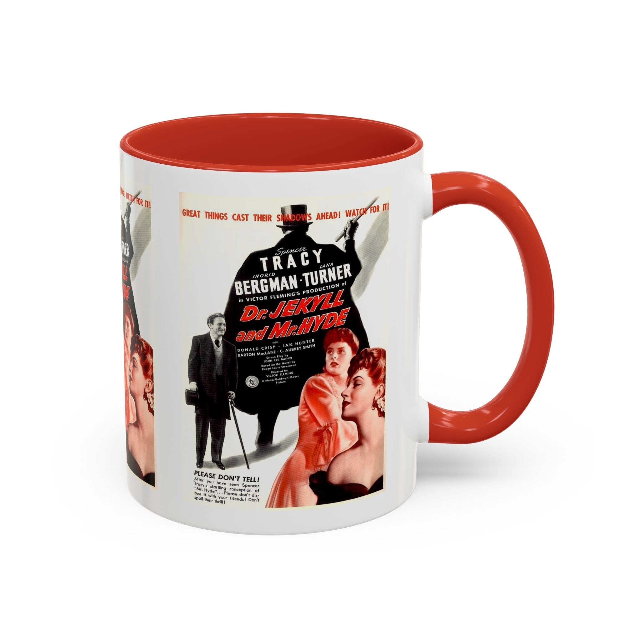 Cult Classic Movie Poster Art Accent Coffee Mug (11, 15oz) - Dr. Jekyll And Mr. Hyde 1941 - POPvault