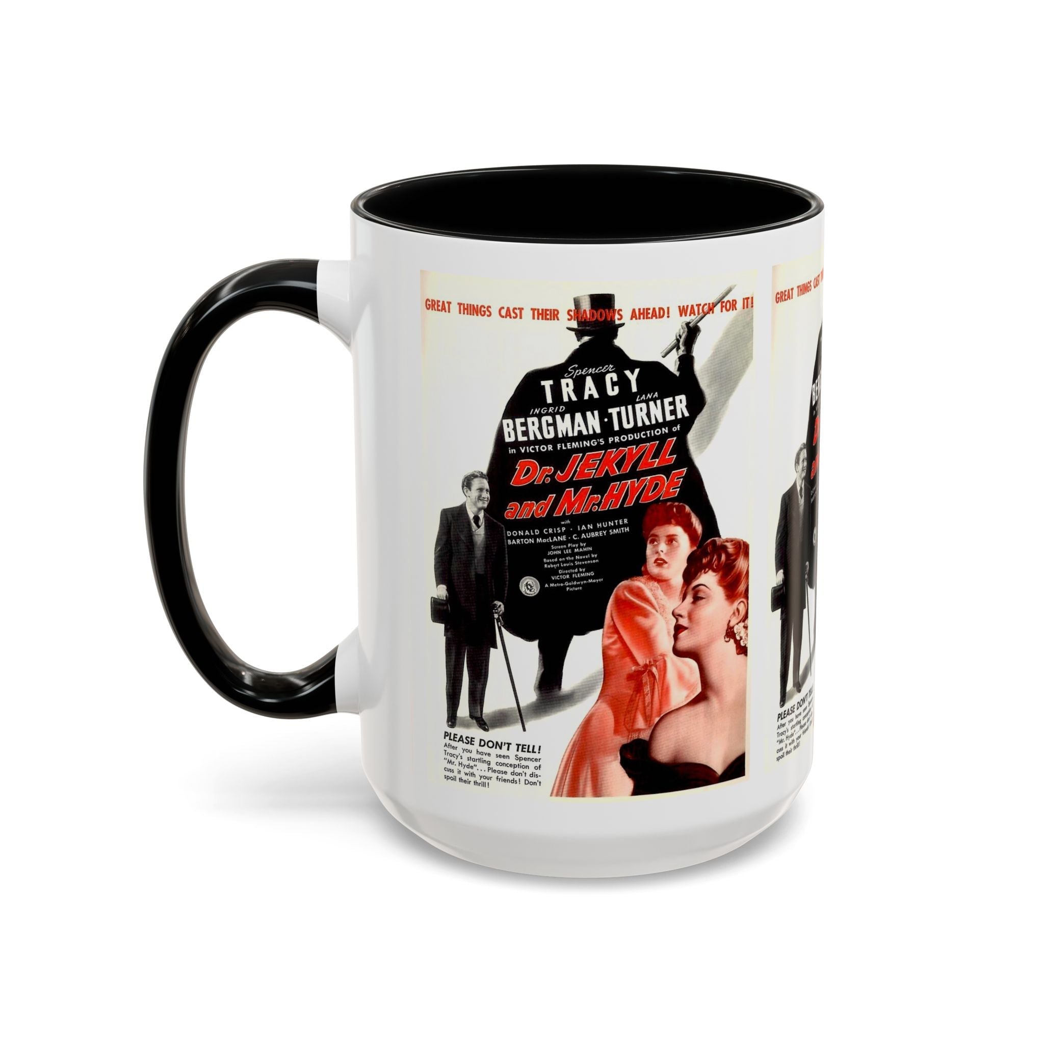 Cult Classic Movie Poster Art Accent Coffee Mug (11, 15oz) - Dr. Jekyll And Mr. Hyde 1941 - POPvault