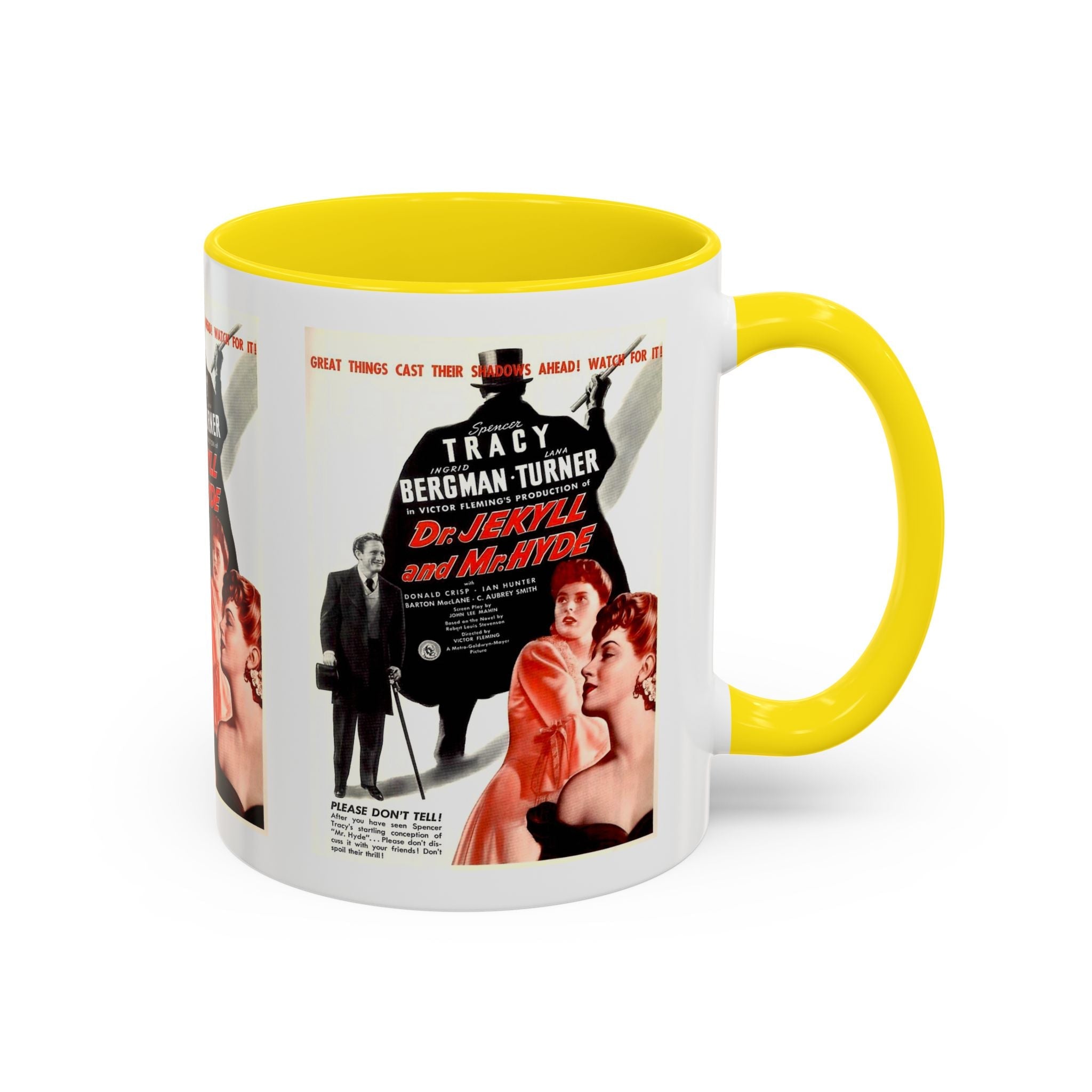 Cult Classic Movie Poster Art Accent Coffee Mug (11, 15oz) - Dr. Jekyll And Mr. Hyde 1941 - POPvault